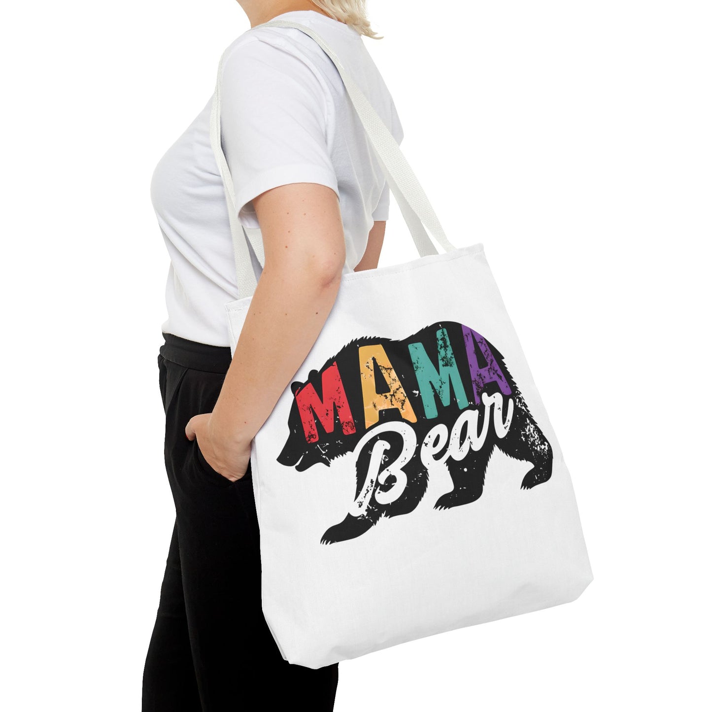 Colorful Mama Bear Tote Bag for Moms - Perfect for Mother's Day, Gifts & Everyday Use