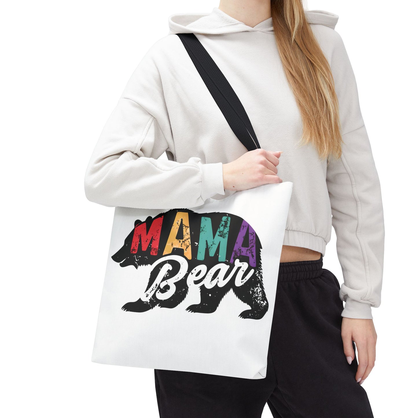 Colorful Mama Bear Tote Bag for Moms - Perfect for Mother's Day, Gifts & Everyday Use