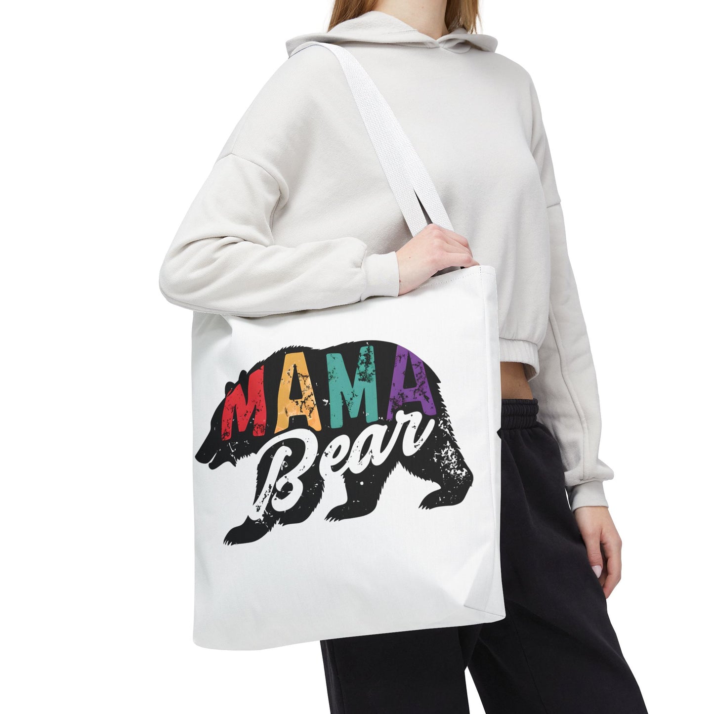 Colorful Mama Bear Tote Bag for Moms - Perfect for Mother's Day, Gifts & Everyday Use