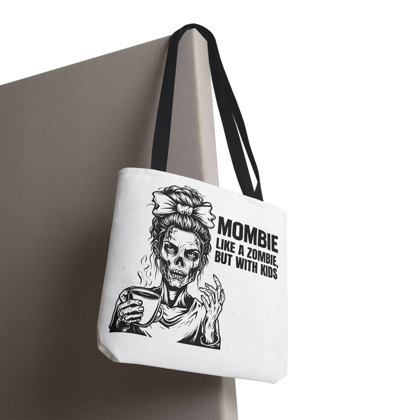 Funny "Mombiel Like a Zombie, but with Kids" Tote Bag - Perfect for Moms and Mother's Day Gift Ideas