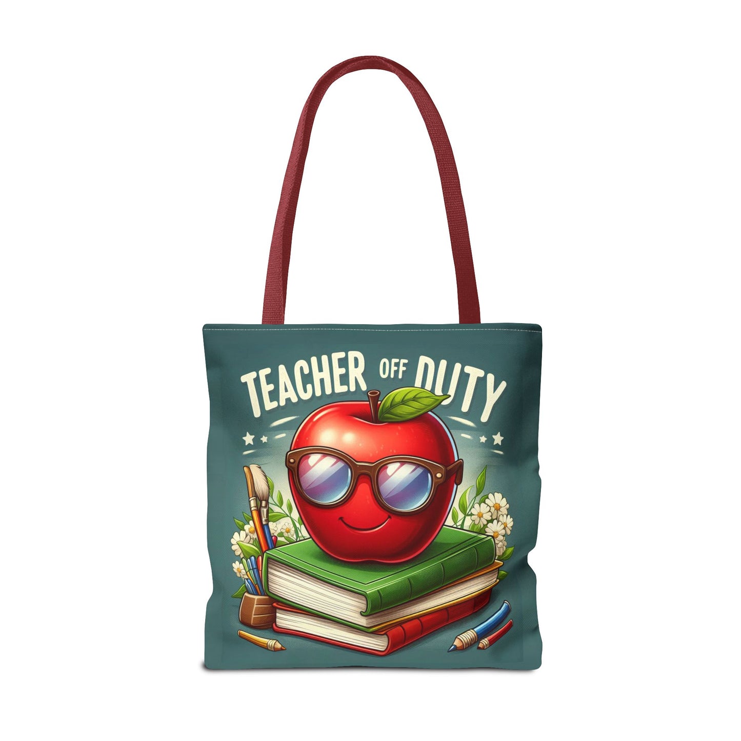 Fun Teacher Tote Bag - 'Teacher Off Duty' Design, Perfect for Back to School & Teacher Appreciation