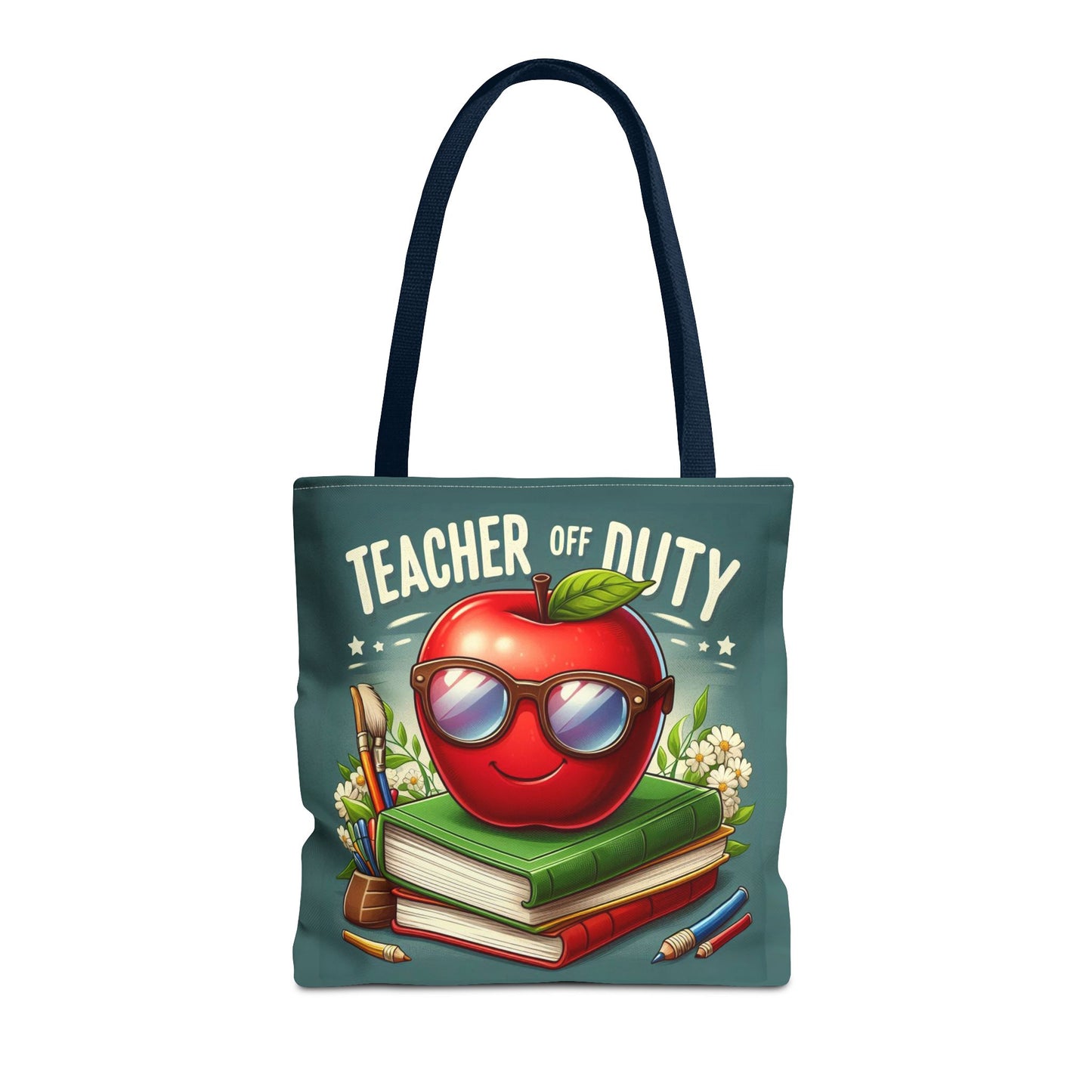 Fun Teacher Tote Bag - 'Teacher Off Duty' Design, Perfect for Back to School & Teacher Appreciation