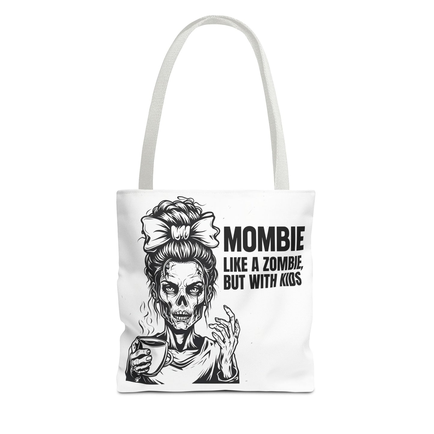 Funny "Mombiel Like a Zombie, but with Kids" Tote Bag - Perfect for Moms and Mother's Day Gift Ideas