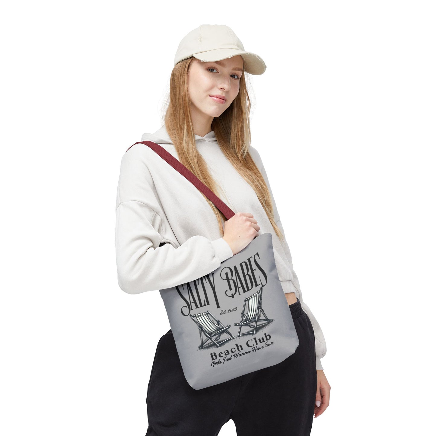 Salty Babes Beach Club Tote Bag – Perfect for Sun-Loving Women
