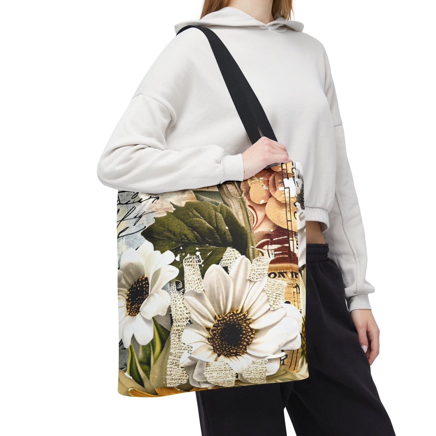 Floral Sunflower Tote Bag - Perfect for Summer Outings & Eco-Friendly Style - Great Mother's Day Gift