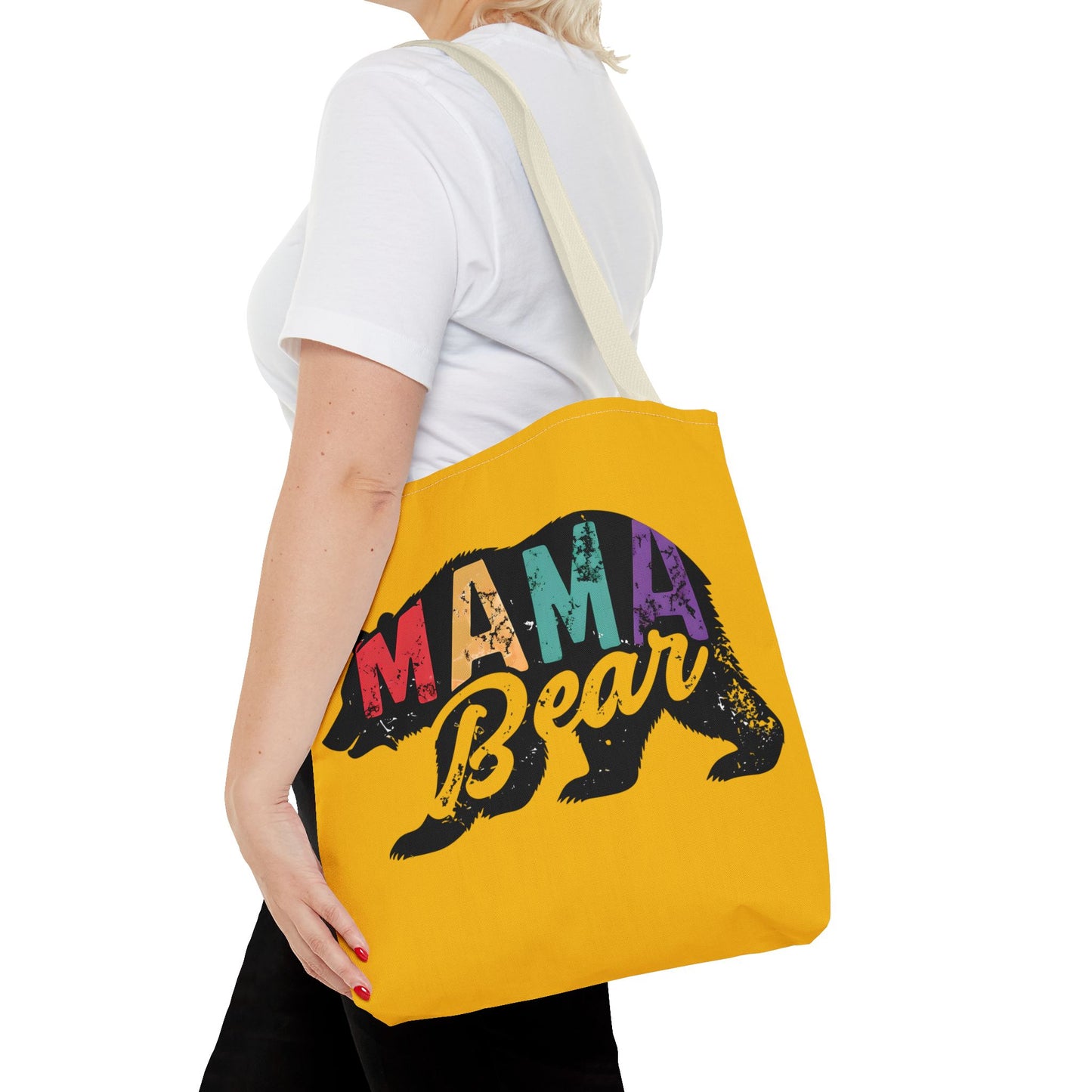 Mama Bear Tote Bag - Colorful & Fun Gift for Moms - Great for Mother's Day