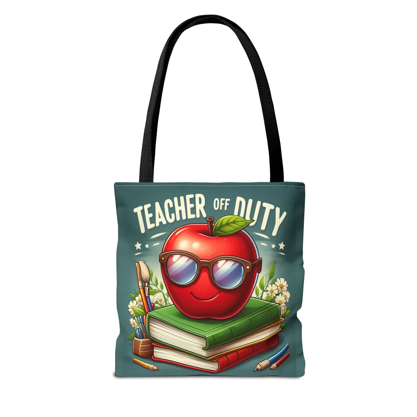 Fun Teacher Tote Bag - 'Teacher Off Duty' Design, Perfect for Back to School & Teacher Appreciation
