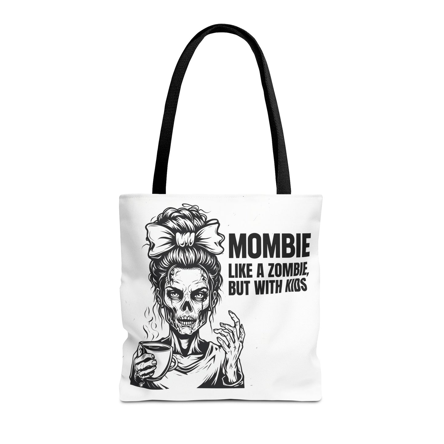 Funny "Mombiel Like a Zombie, but with Kids" Tote Bag - Perfect for Moms and Mother's Day Gift Ideas