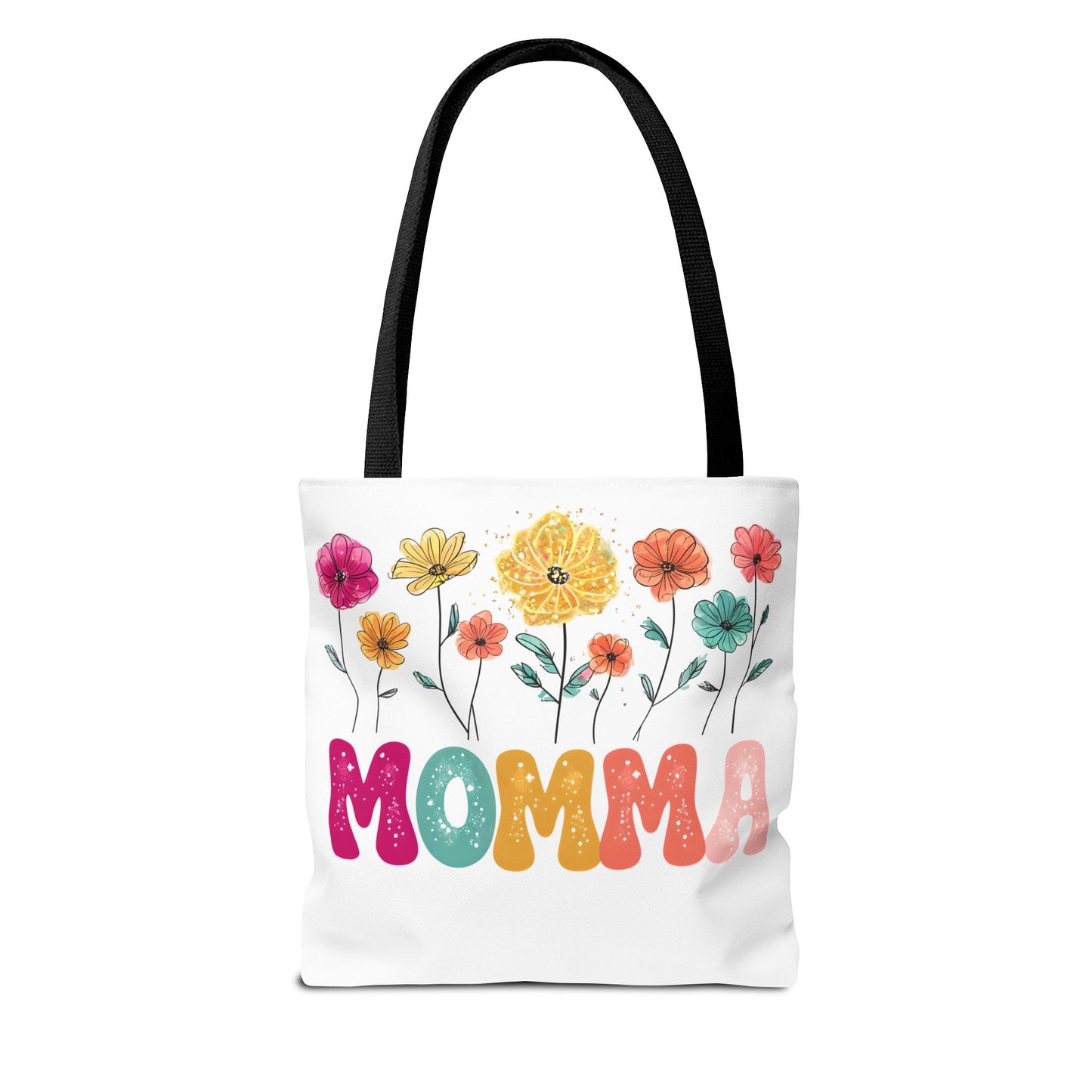 Colorful Floral Momma Tote Bag - Perfect Gift for Mother's Day & Everyday Use