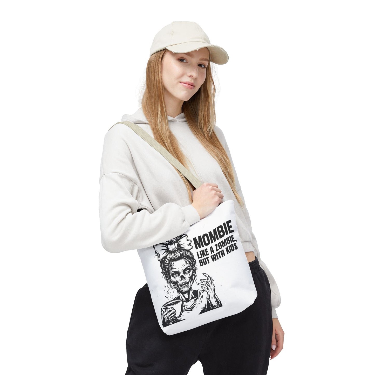 Funny "Mombiel Like a Zombie, but with Kids" Tote Bag - Perfect for Moms and Mother's Day Gift Ideas