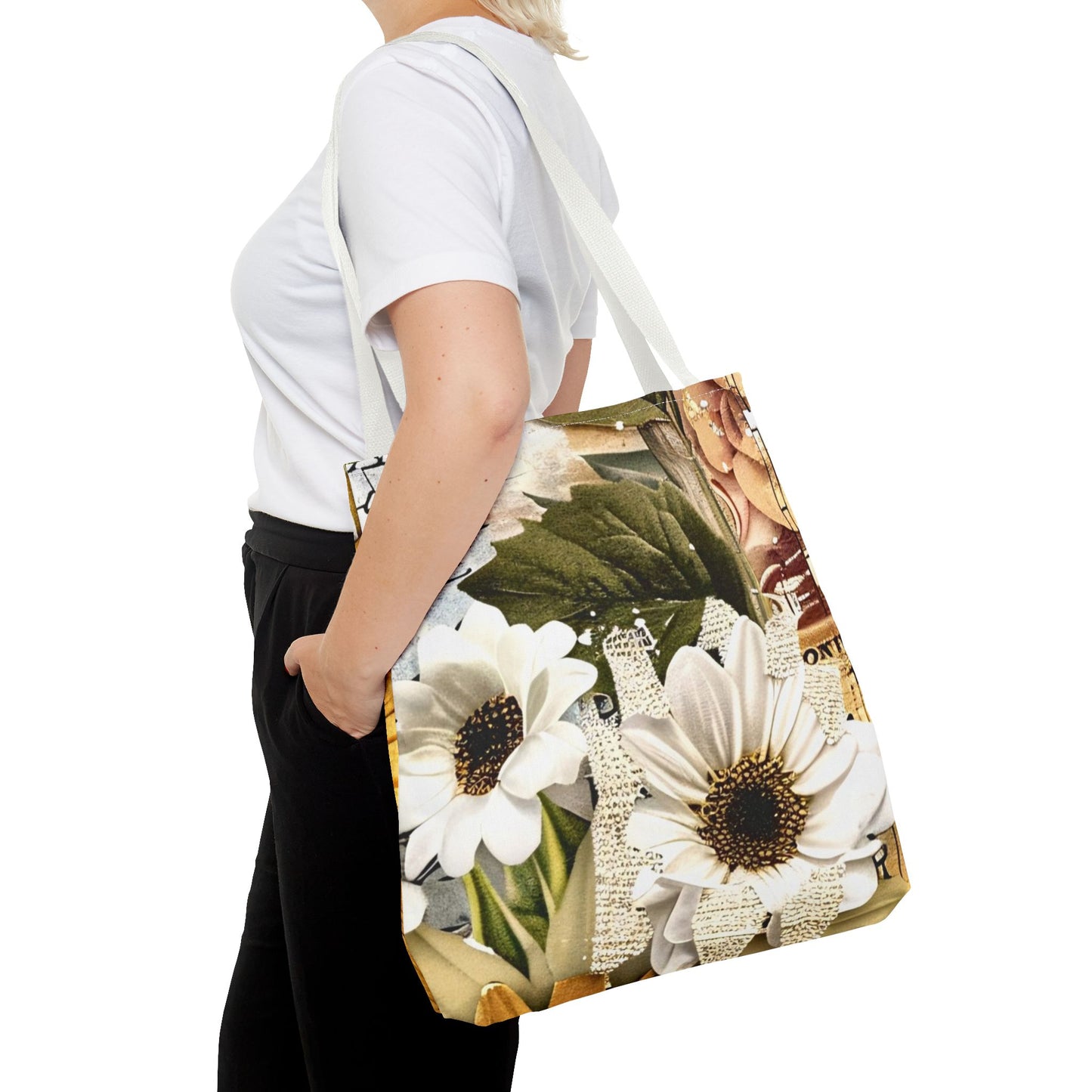 Floral Sunflower Tote Bag - Perfect for Summer Outings & Eco-Friendly Style - Great Mother's Day Gift