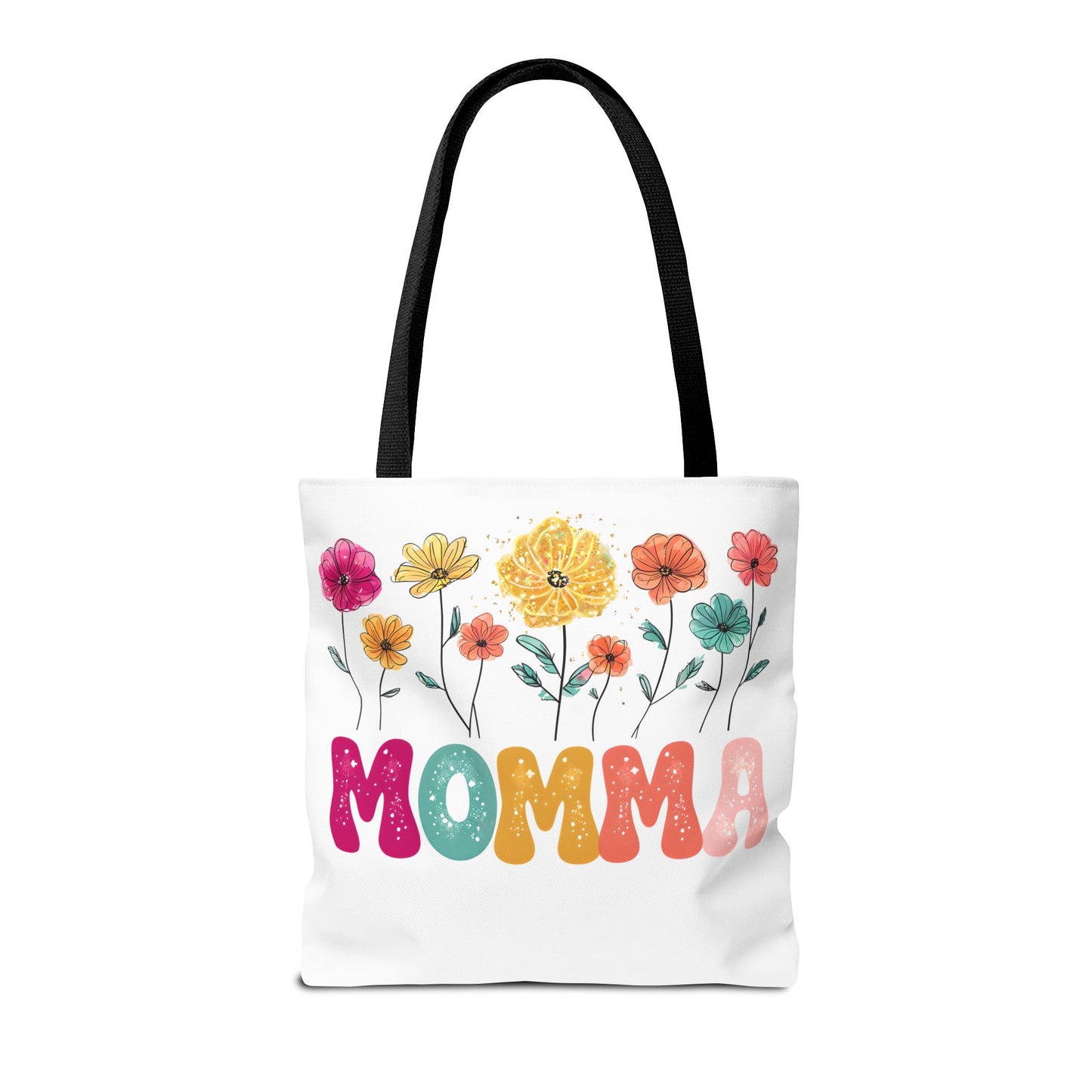 Colorful Floral Momma Tote Bag - Perfect Gift for Mother's Day & Everyday Use