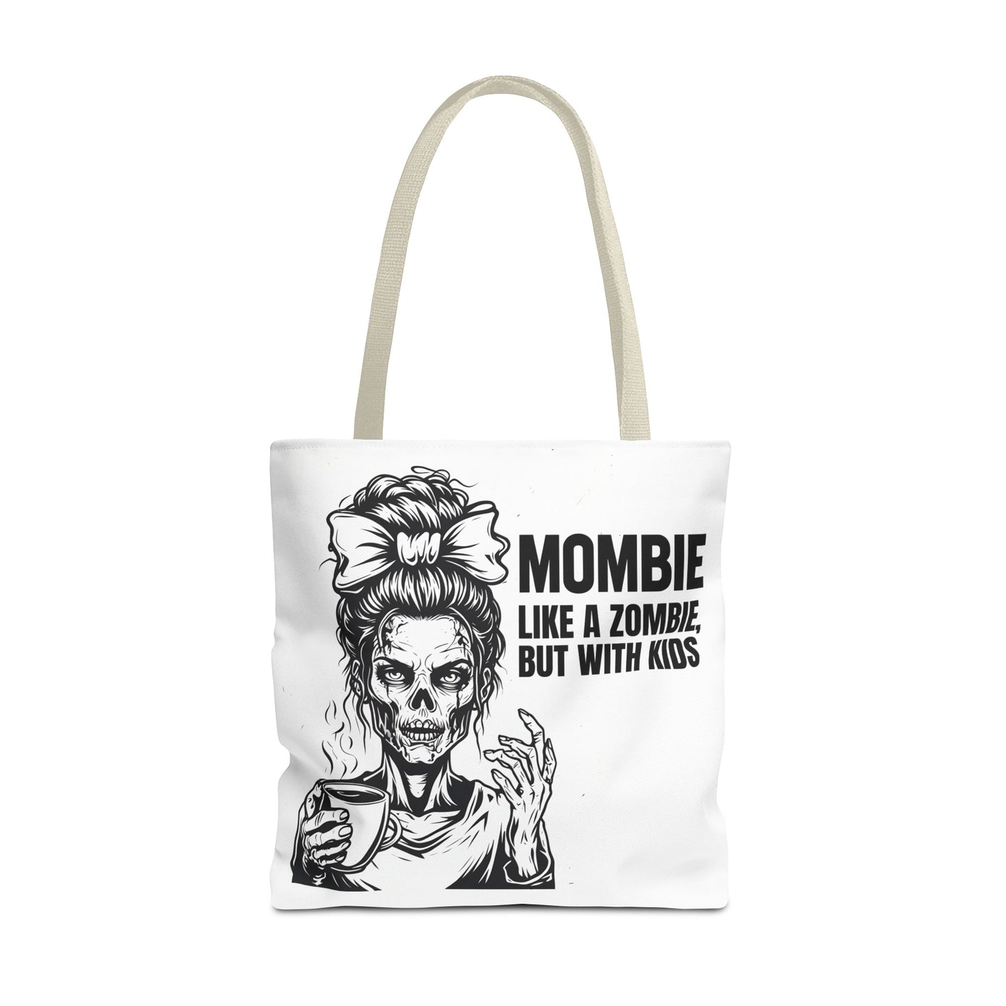 Funny "Mombiel Like a Zombie, but with Kids" Tote Bag - Perfect for Moms and Mother's Day Gift Ideas