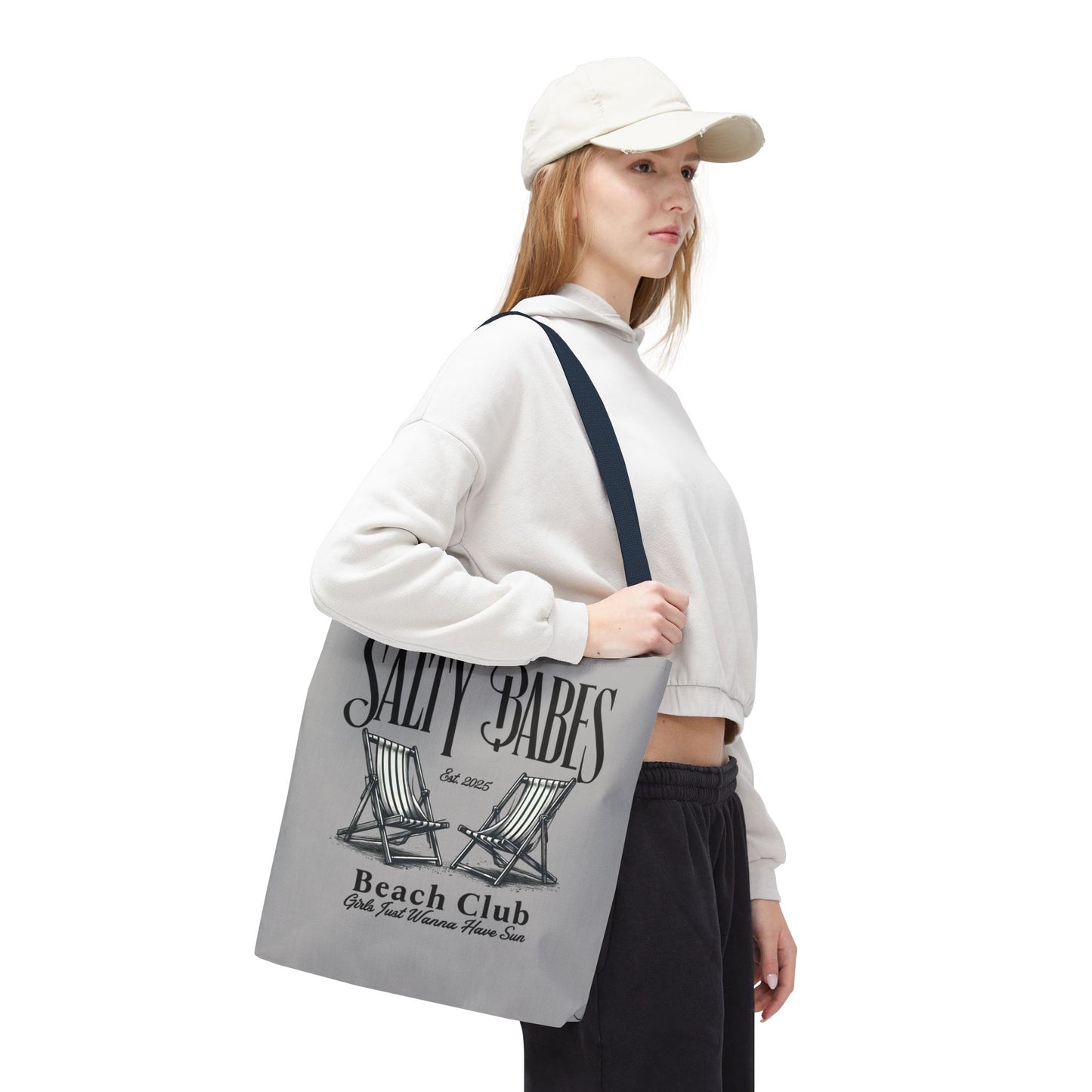 Salty Babes Beach Club Tote Bag – Perfect for Sun-Loving Women