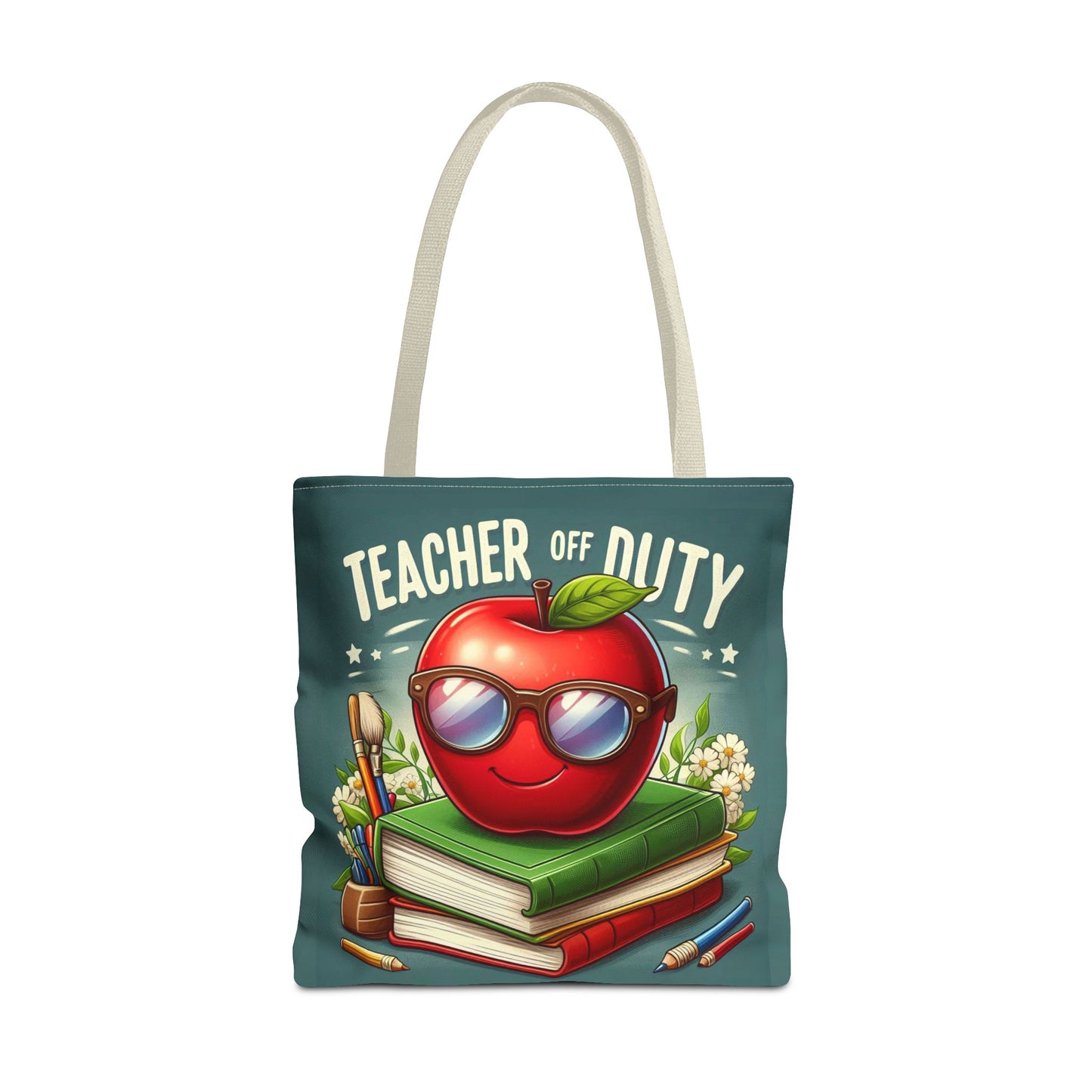 Fun Teacher Tote Bag - 'Teacher Off Duty' Design, Perfect for Back to School & Teacher Appreciation