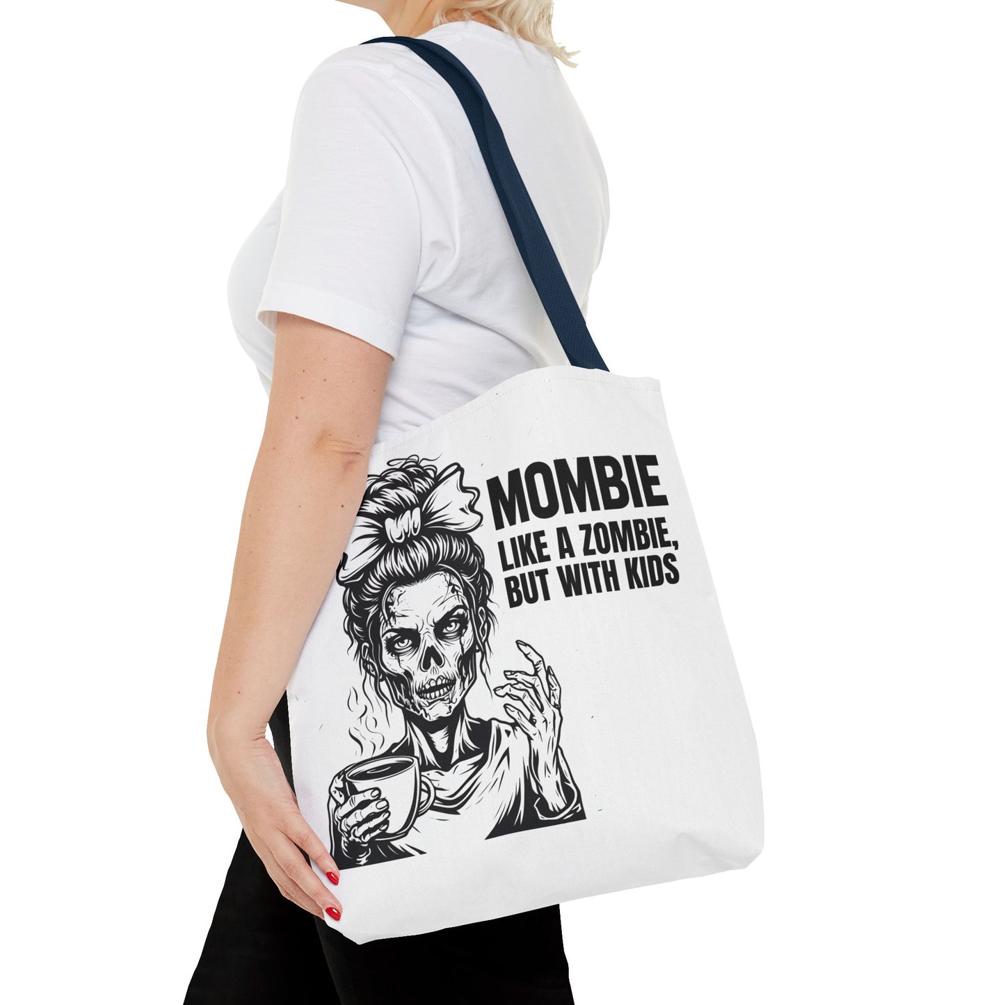 Funny "Mombiel Like a Zombie, but with Kids" Tote Bag - Perfect for Moms and Mother's Day Gift Ideas