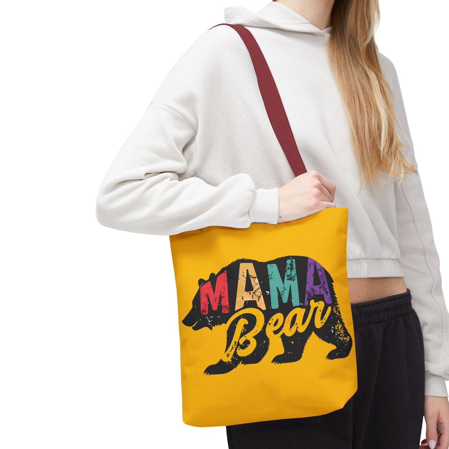 Mama Bear Tote Bag - Colorful & Fun Gift for Moms - Great for Mother's Day