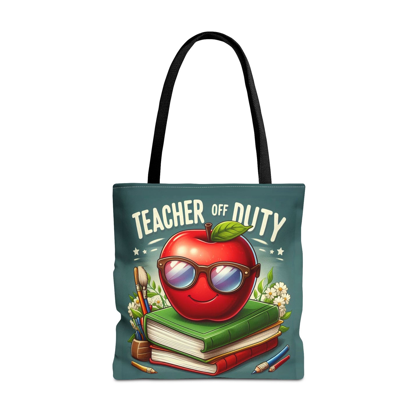 Fun Teacher Tote Bag - 'Teacher Off Duty' Design, Perfect for Back to School & Teacher Appreciation