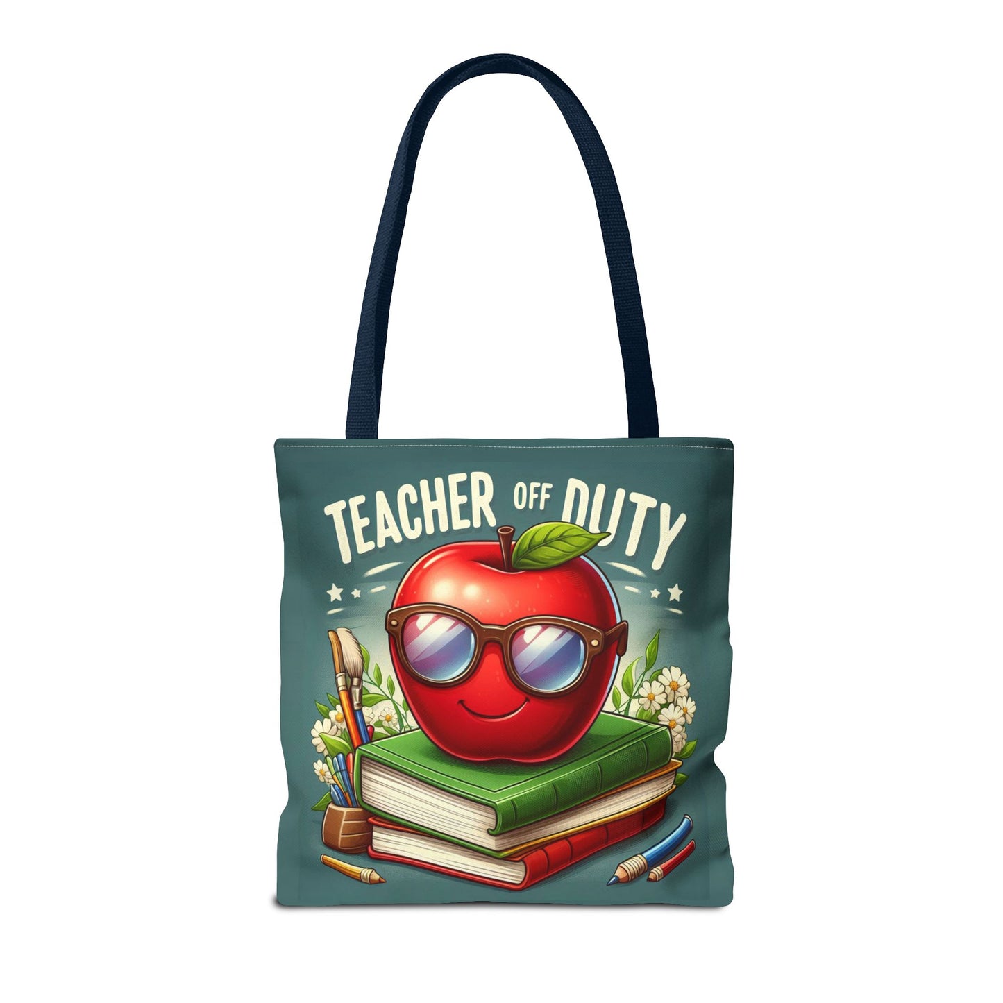 Fun Teacher Tote Bag - 'Teacher Off Duty' Design, Perfect for Back to School & Teacher Appreciation