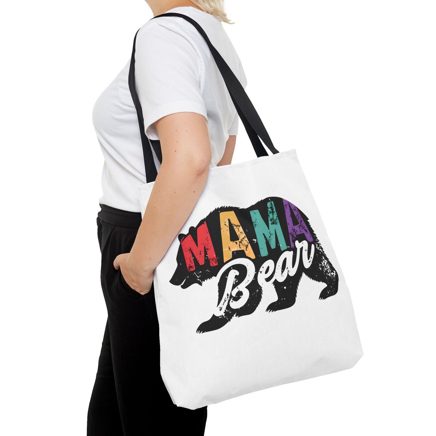 Colorful Mama Bear Tote Bag for Moms - Perfect for Mother's Day, Gifts & Everyday Use
