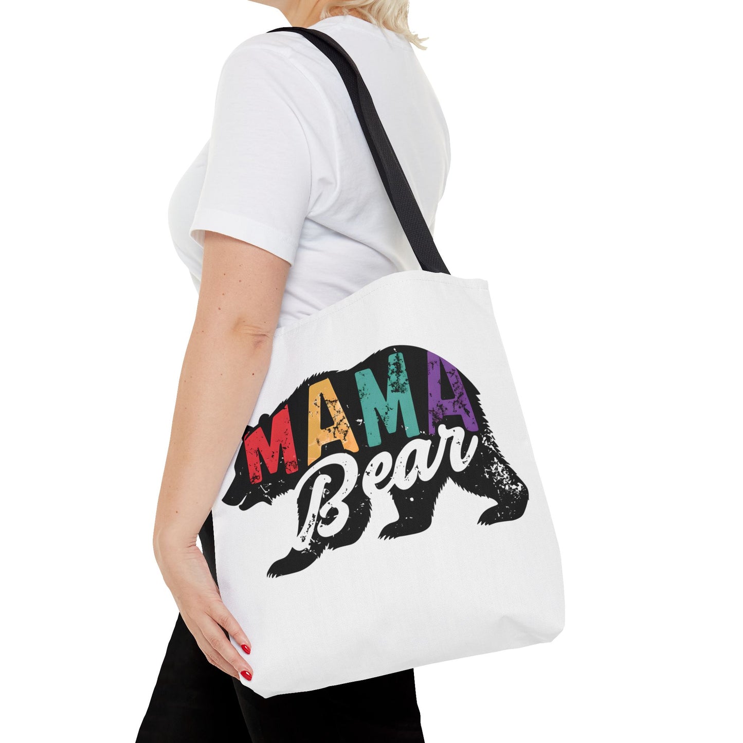 Colorful Mama Bear Tote Bag for Moms - Perfect for Mother's Day, Gifts & Everyday Use