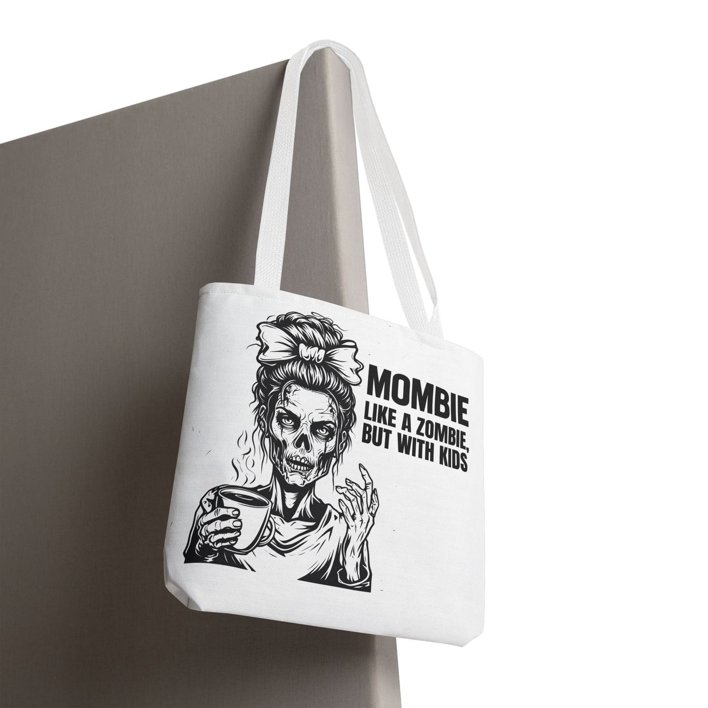 Funny "Mombiel Like a Zombie, but with Kids" Tote Bag - Perfect for Moms and Mother's Day Gift Ideas