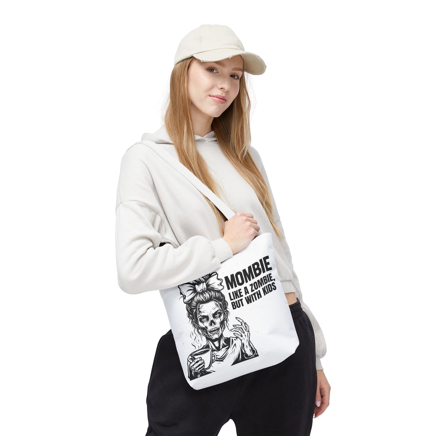 Funny "Mombiel Like a Zombie, but with Kids" Tote Bag - Perfect for Moms and Mother's Day Gift Ideas