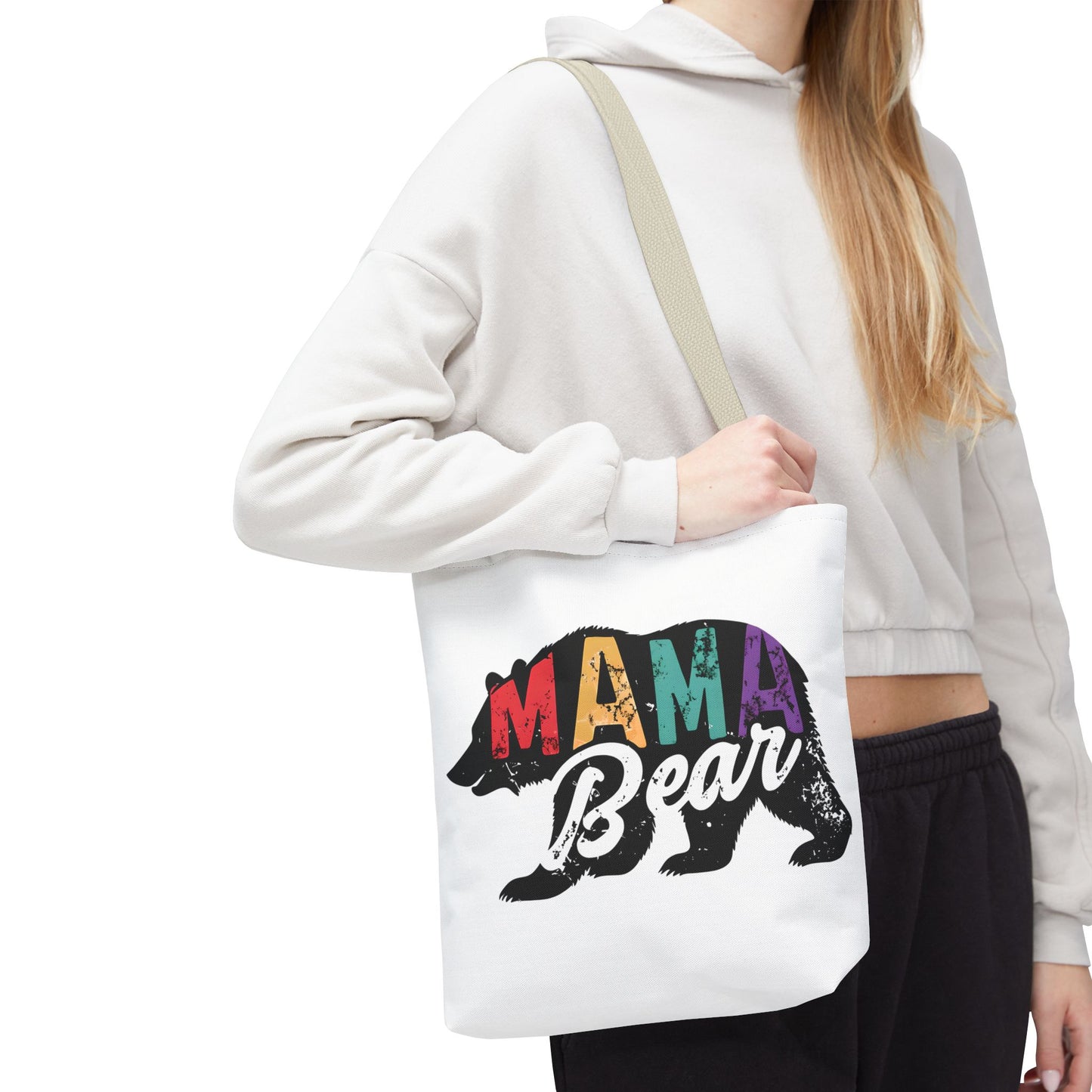 Colorful Mama Bear Tote Bag for Moms - Perfect for Mother's Day, Gifts & Everyday Use