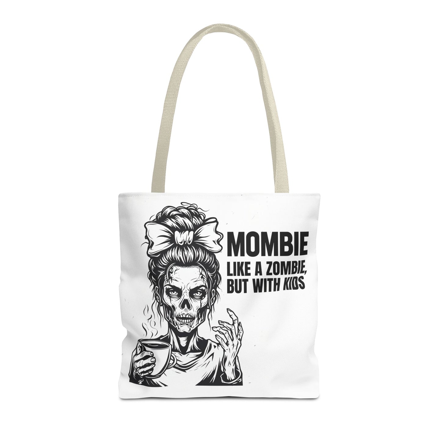 Funny "Mombiel Like a Zombie, but with Kids" Tote Bag - Perfect for Moms and Mother's Day Gift Ideas