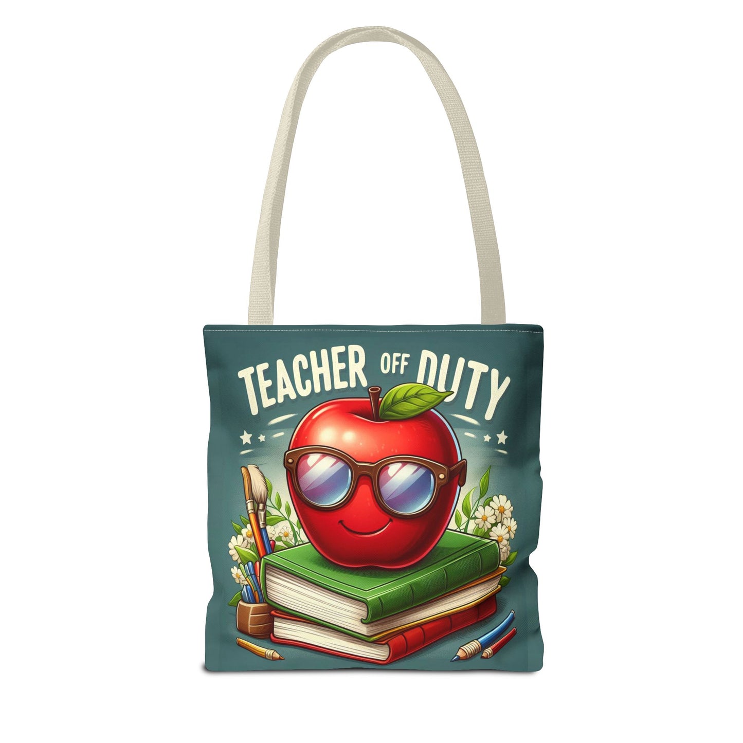 Fun Teacher Tote Bag - 'Teacher Off Duty' Design, Perfect for Back to School & Teacher Appreciation