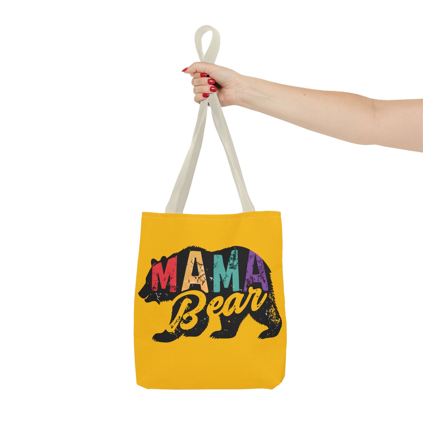 Mama Bear Tote Bag - Colorful & Fun Gift for Moms - Great for Mother's Day