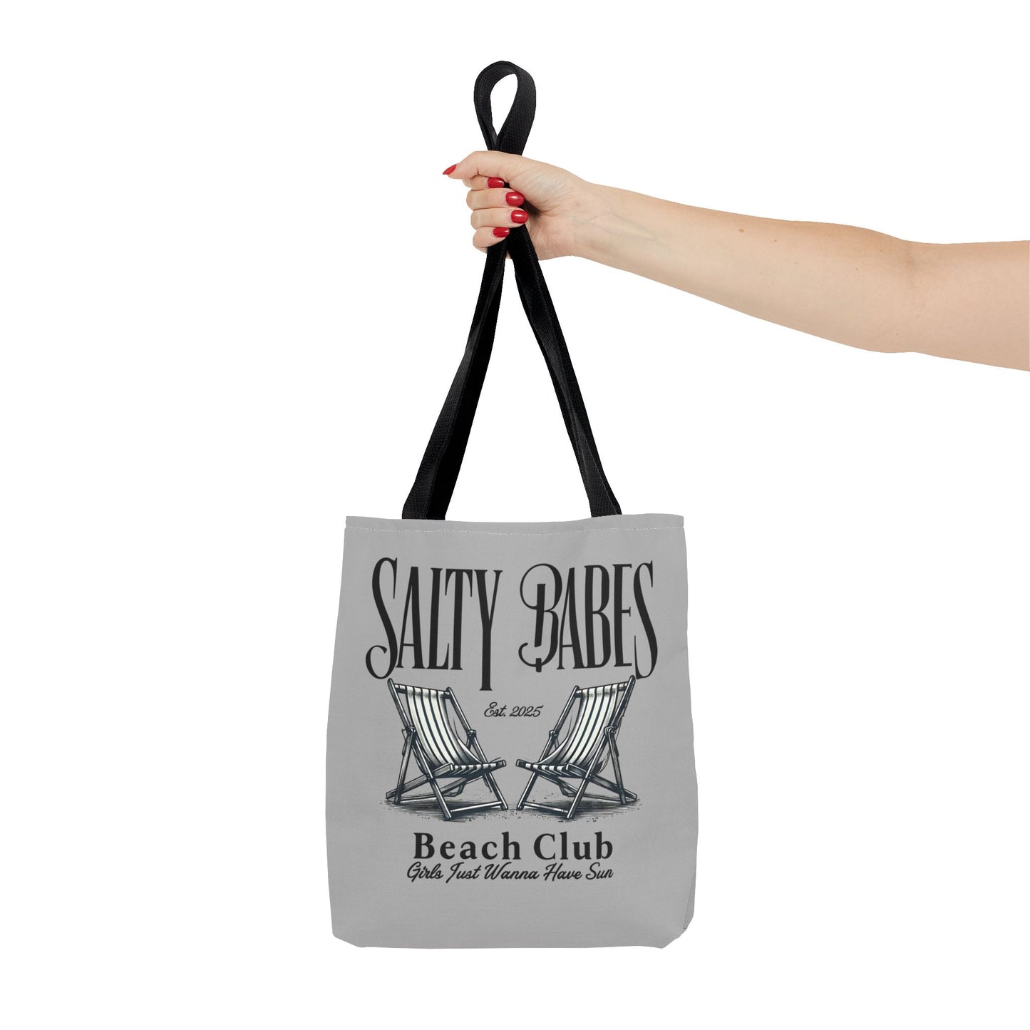 Salty Babes Beach Club Tote Bag – Perfect for Sun-Loving Women