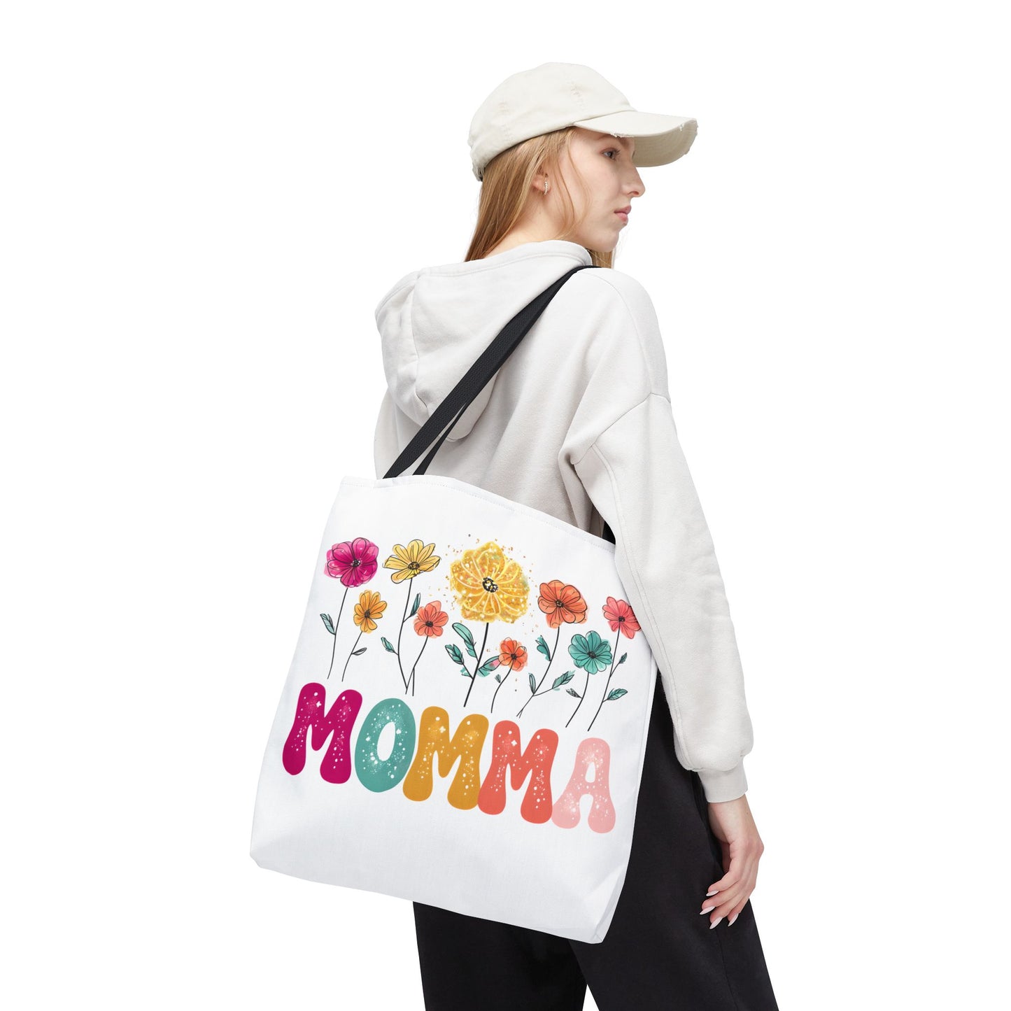 Colorful Floral Momma Tote Bag - Perfect Gift for Mother's Day & Everyday Use