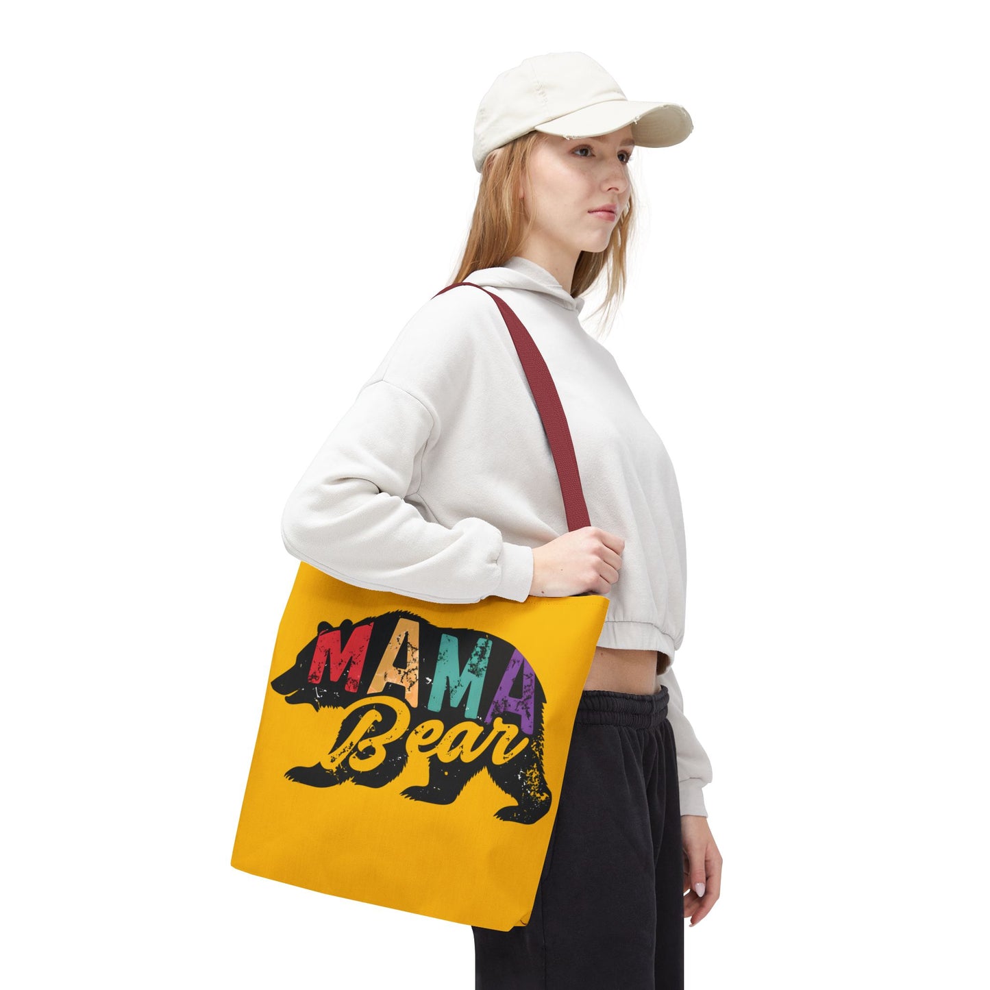 Mama Bear Tote Bag - Colorful & Fun Gift for Moms - Great for Mother's Day