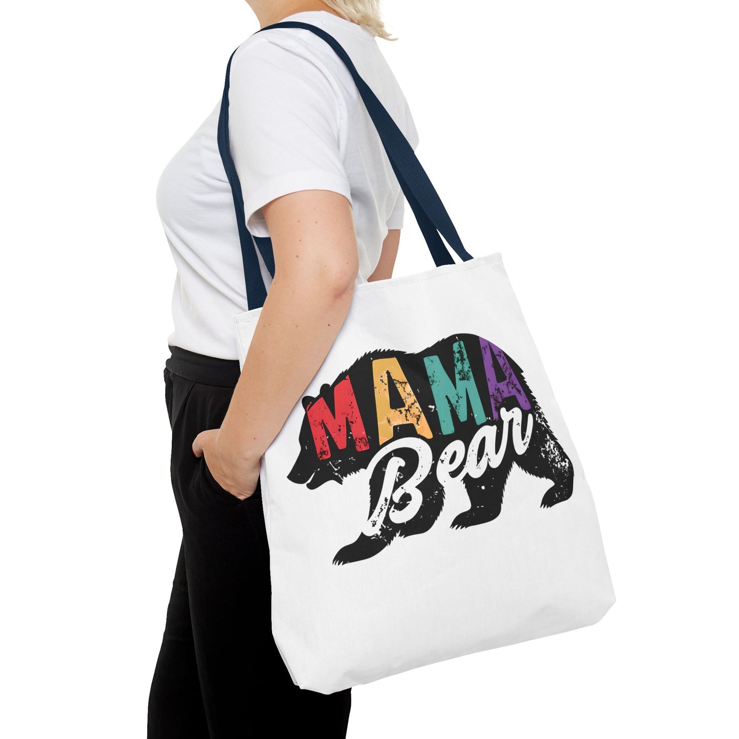 Colorful Mama Bear Tote Bag for Moms - Perfect for Mother's Day, Gifts & Everyday Use