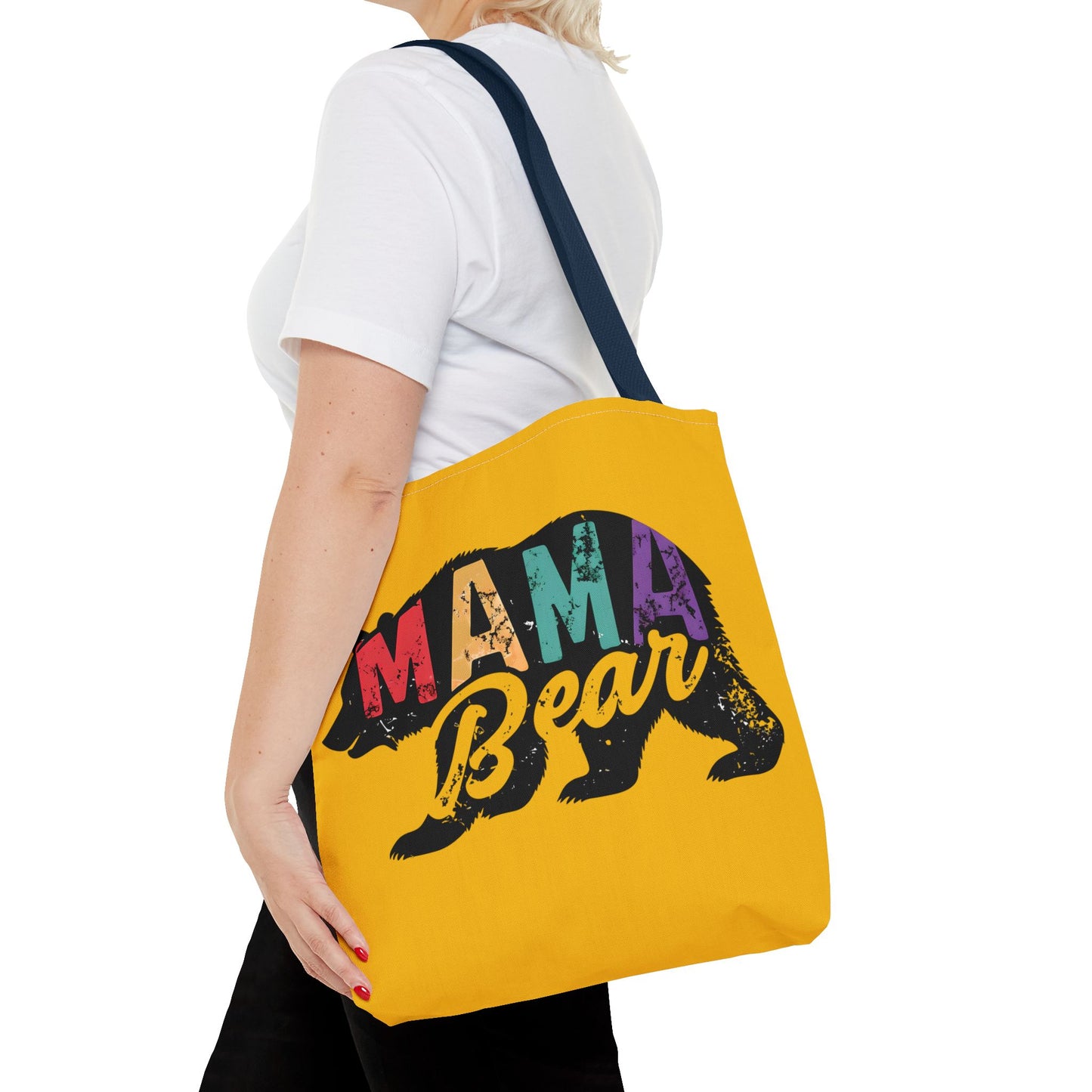 Mama Bear Tote Bag - Colorful & Fun Gift for Moms - Great for Mother's Day