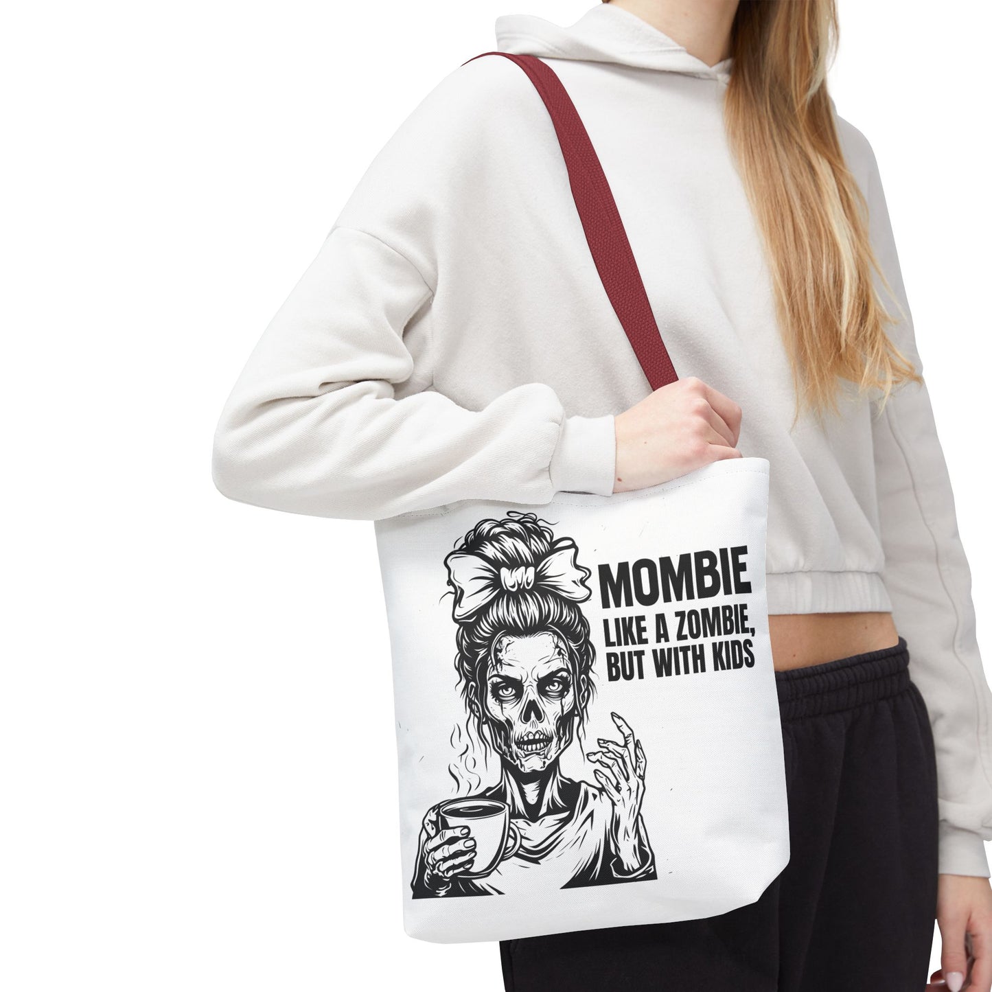 Funny "Mombiel Like a Zombie, but with Kids" Tote Bag - Perfect for Moms and Mother's Day Gift Ideas