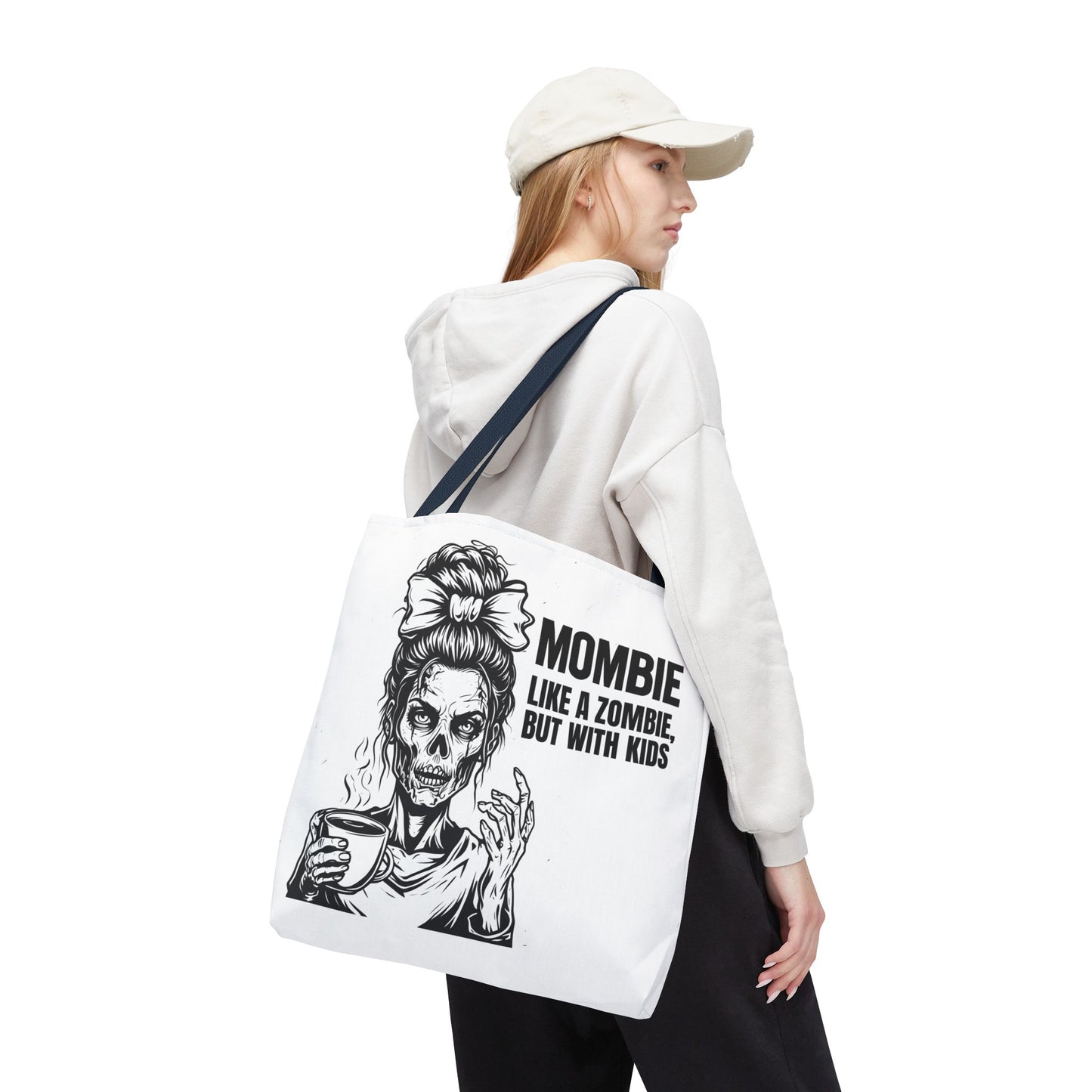Funny "Mombiel Like a Zombie, but with Kids" Tote Bag - Perfect for Moms and Mother's Day Gift Ideas