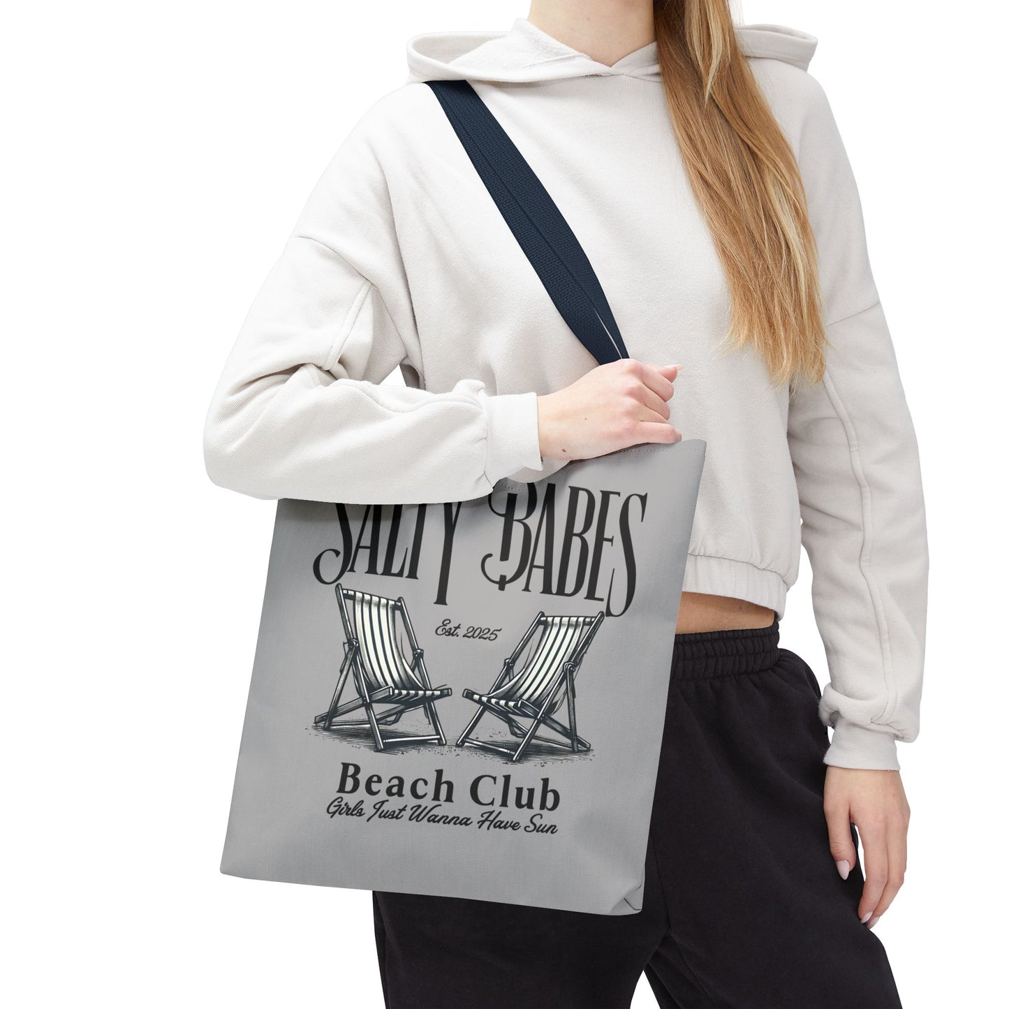 Salty Babes Beach Club Tote Bag – Perfect for Sun-Loving Women