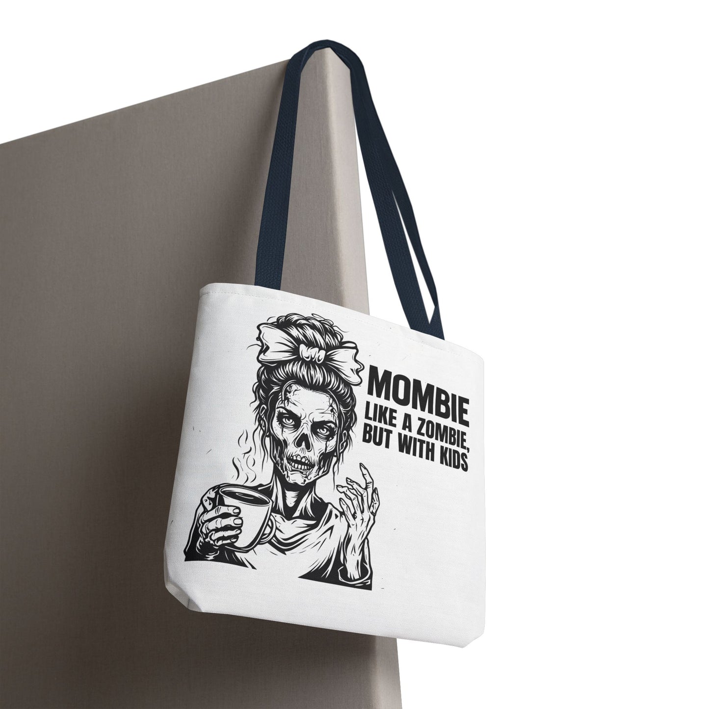 Funny "Mombiel Like a Zombie, but with Kids" Tote Bag - Perfect for Moms and Mother's Day Gift Ideas