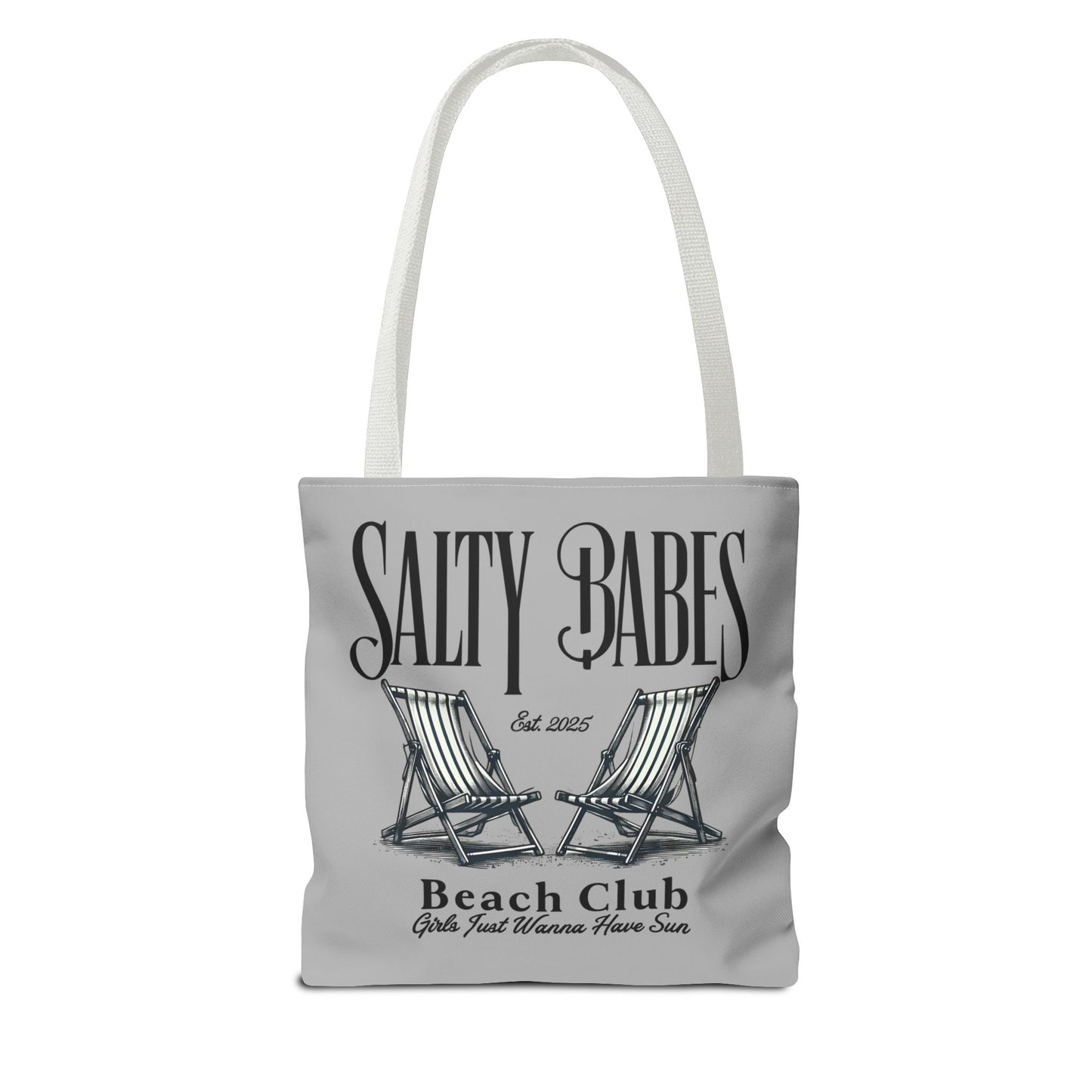 Salty Babes Beach Club Tote Bag – Perfect for Sun-Loving Women