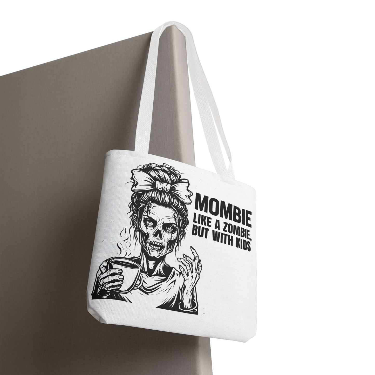 Funny "Mombiel Like a Zombie, but with Kids" Tote Bag - Perfect for Moms and Mother's Day Gift Ideas