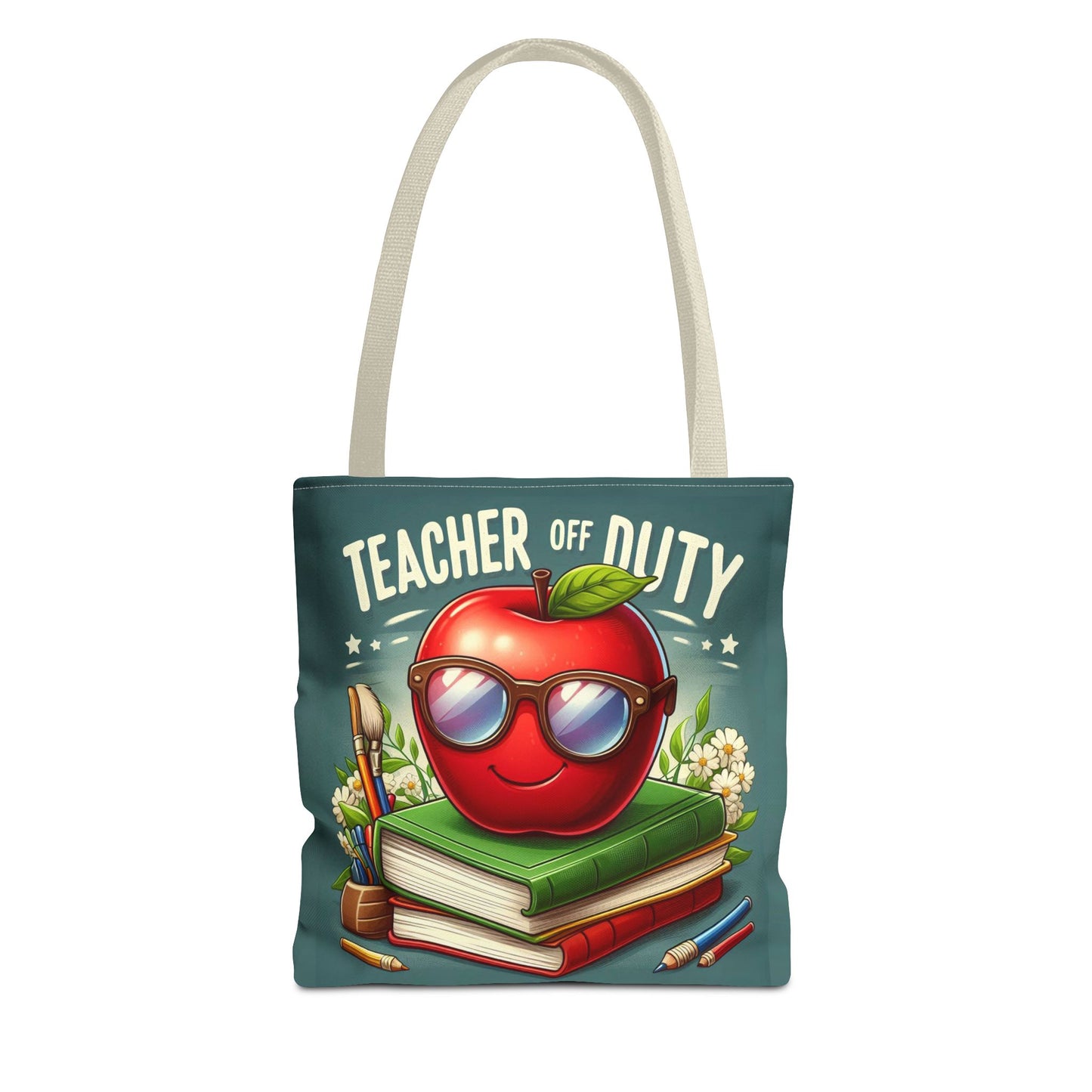 Fun Teacher Tote Bag - 'Teacher Off Duty' Design, Perfect for Back to School & Teacher Appreciation