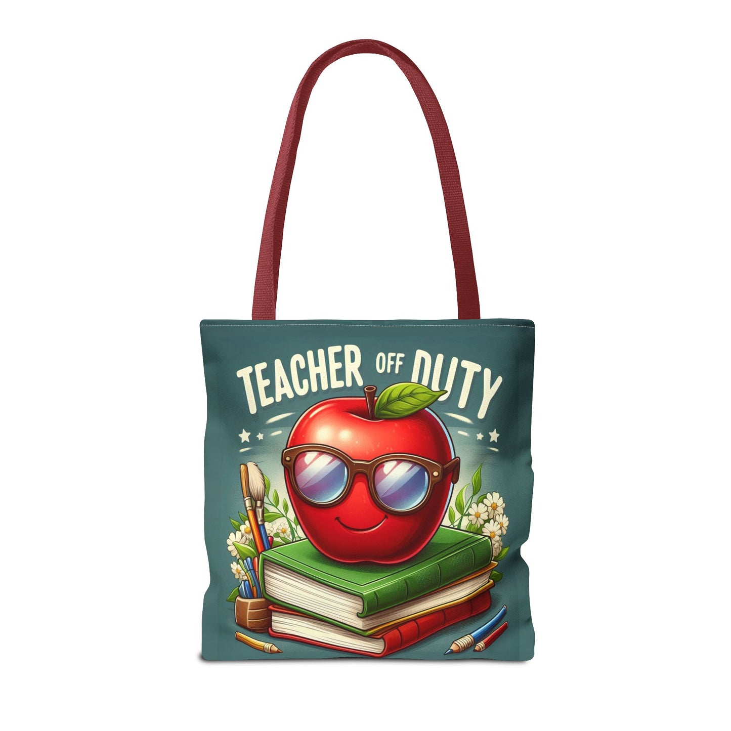 Fun Teacher Tote Bag - 'Teacher Off Duty' Design, Perfect for Back to School & Teacher Appreciation