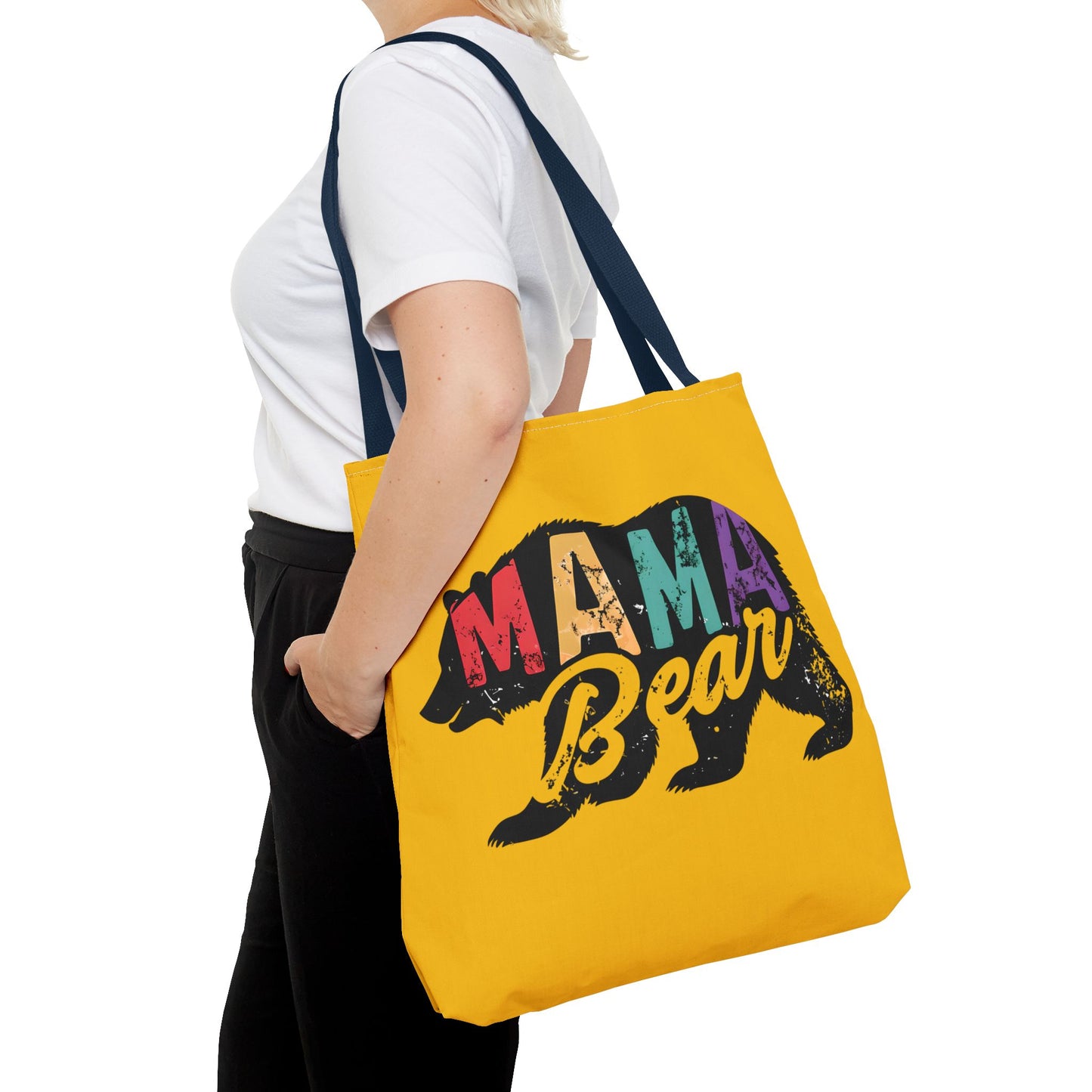 Mama Bear Tote Bag - Colorful & Fun Gift for Moms - Great for Mother's Day