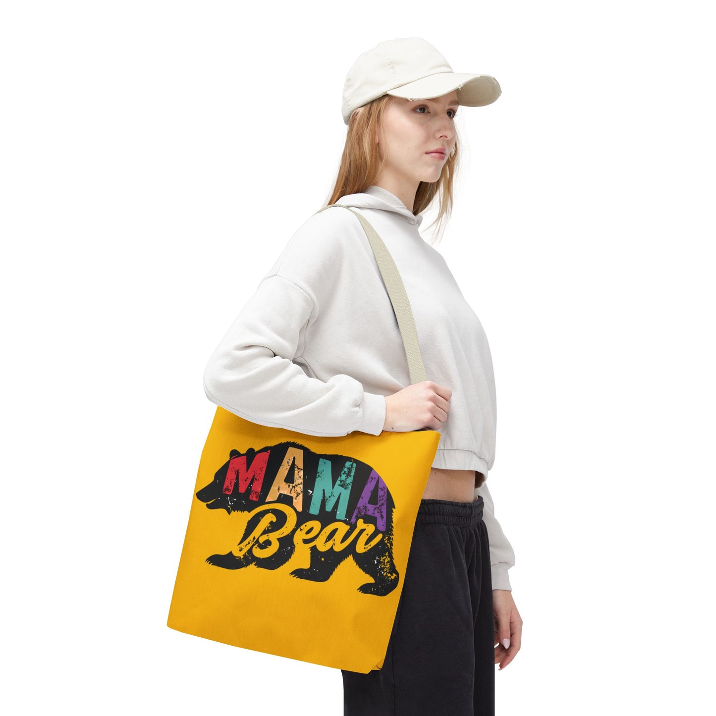 Mama Bear Tote Bag - Colorful & Fun Gift for Moms - Great for Mother's Day