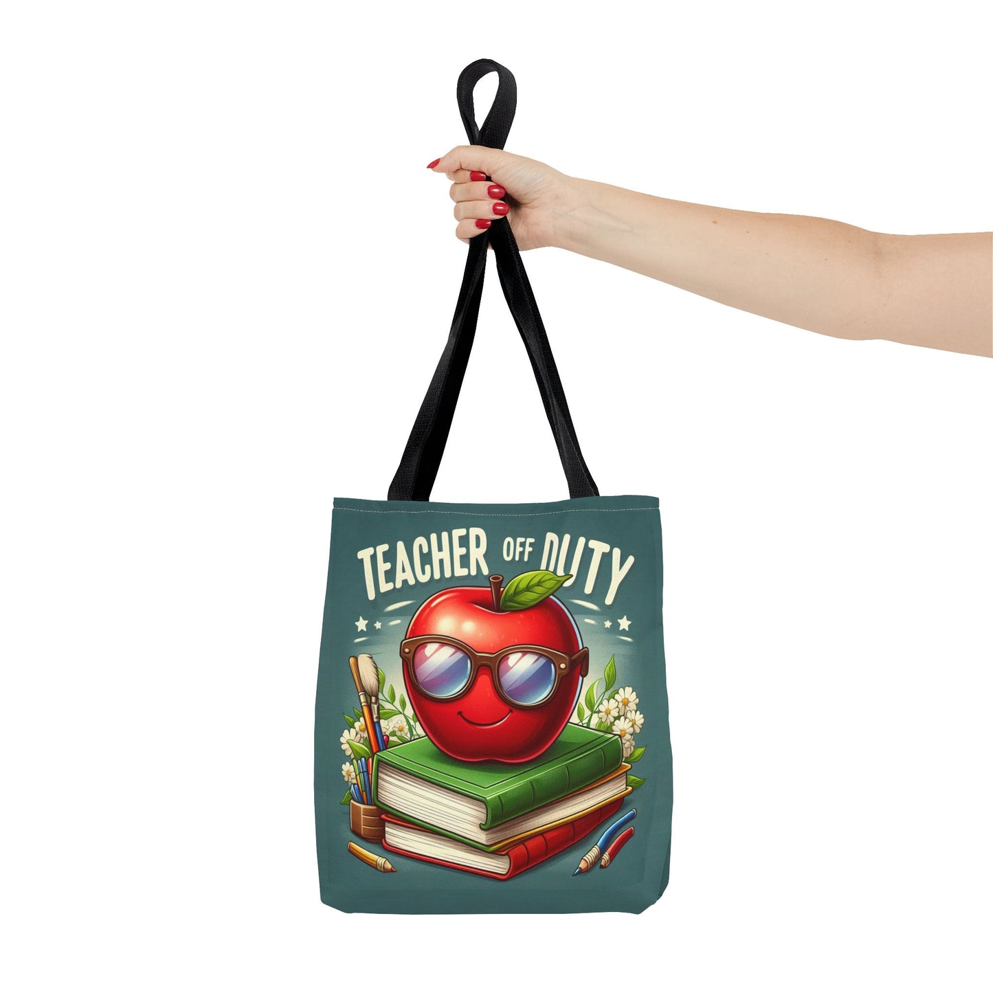 Fun Teacher Tote Bag - 'Teacher Off Duty' Design, Perfect for Back to School & Teacher Appreciation