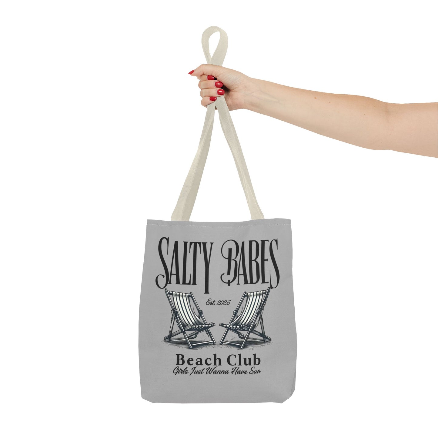 Salty Babes Beach Club Tote Bag – Perfect for Sun-Loving Women