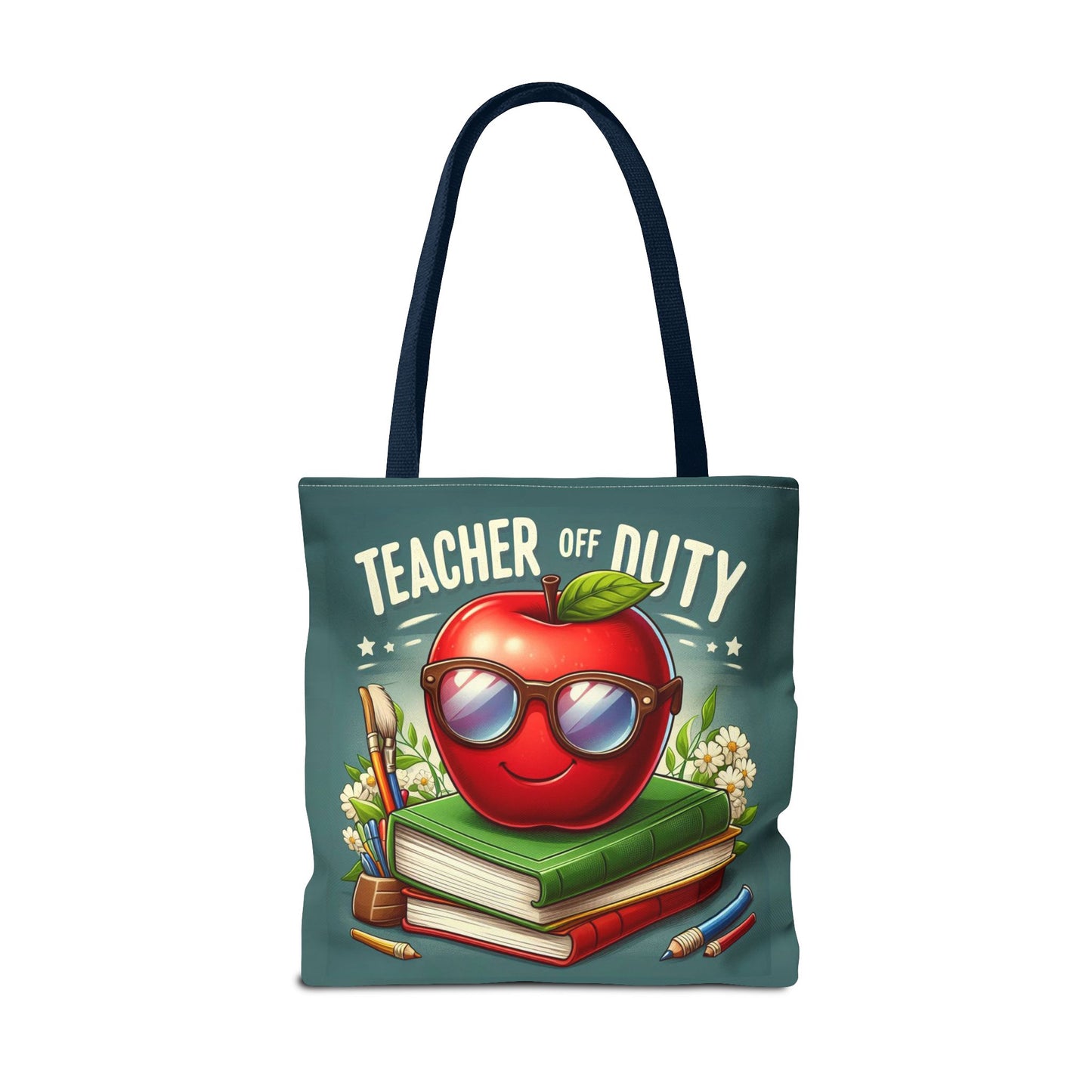 Fun Teacher Tote Bag - 'Teacher Off Duty' Design, Perfect for Back to School & Teacher Appreciation
