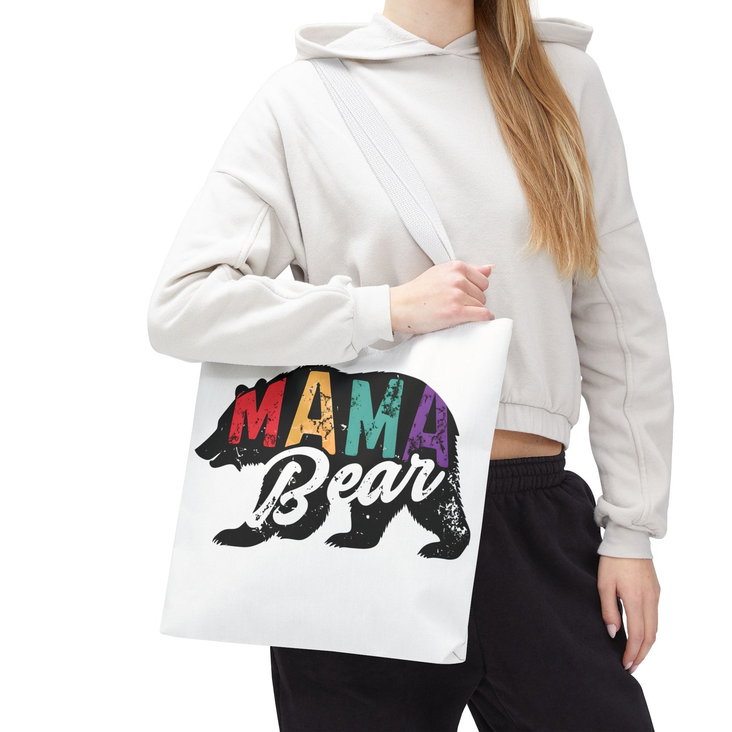Colorful Mama Bear Tote Bag for Moms - Perfect for Mother's Day, Gifts & Everyday Use